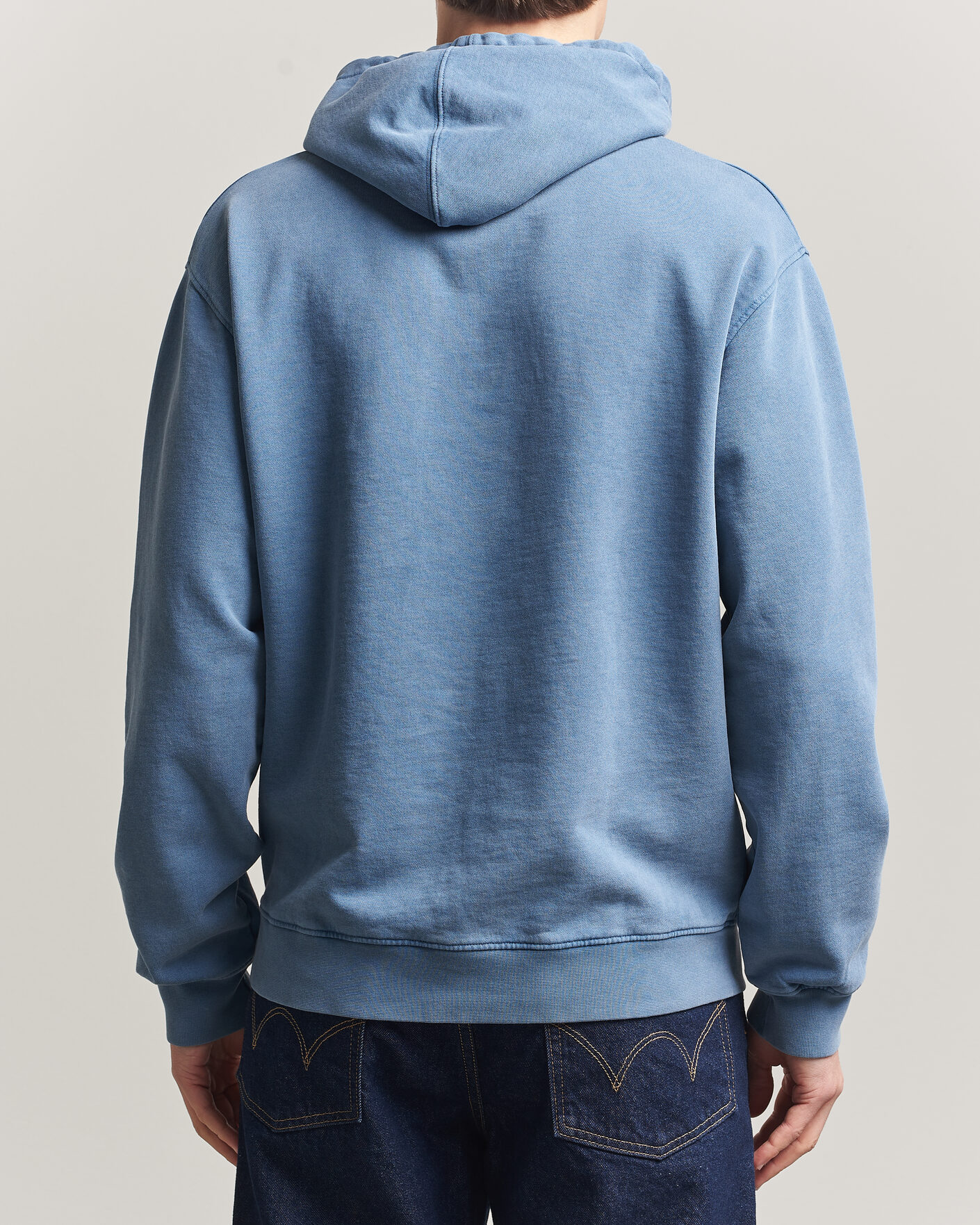 Herren | Pullover | Colorful Standard | Classic Organic Hood Faded Indigo