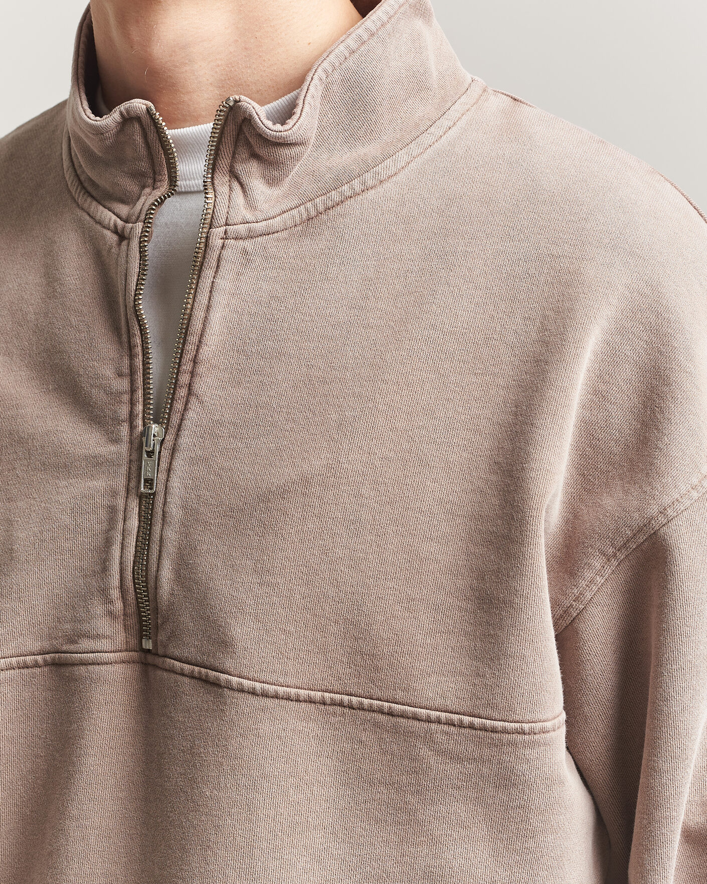 Herren | Pullover | Colorful Standard | Classic Organic Half-Zip Faded Khaki