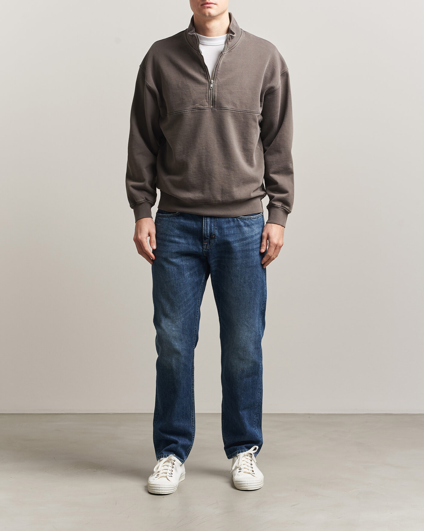 Herren | Pullover | Colorful Standard | Classic Organic Half-Zip Faded Mud