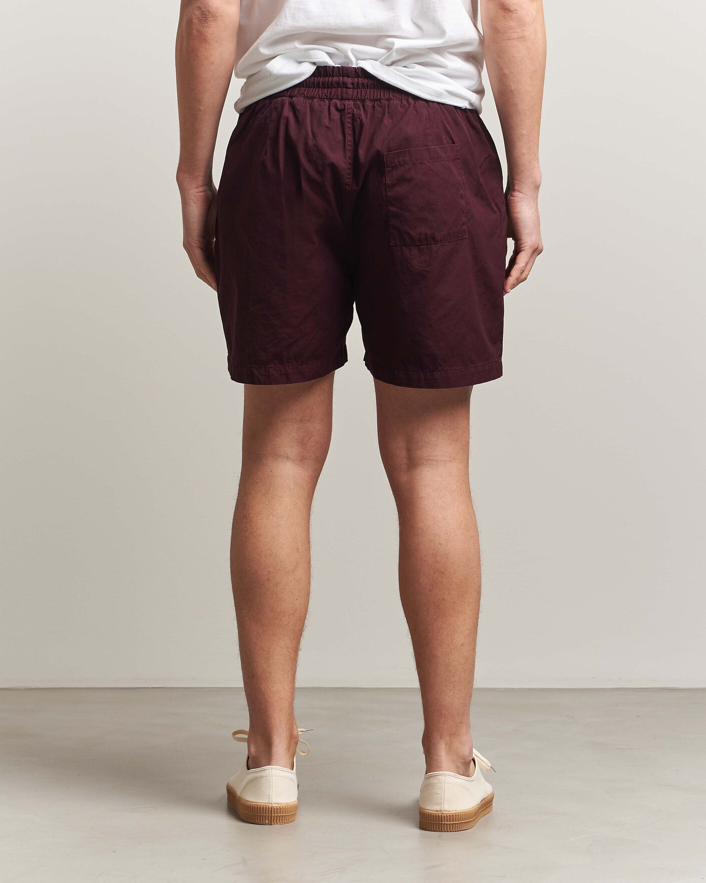 Herren | Shorts | Colorful Standard | Classic Organic Twill Drawstring Shorts Oxblood Red