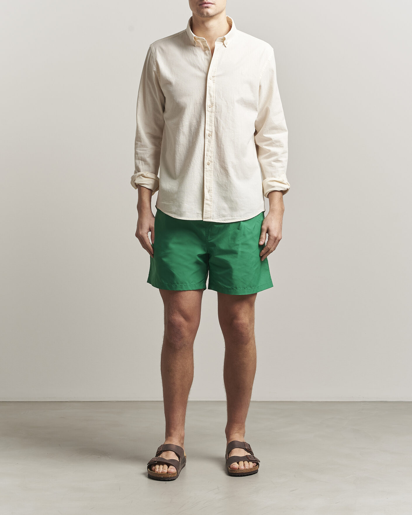 Herren | Badehosen | Colorful Standard | Classic Organic Swim Shorts Kelly Green