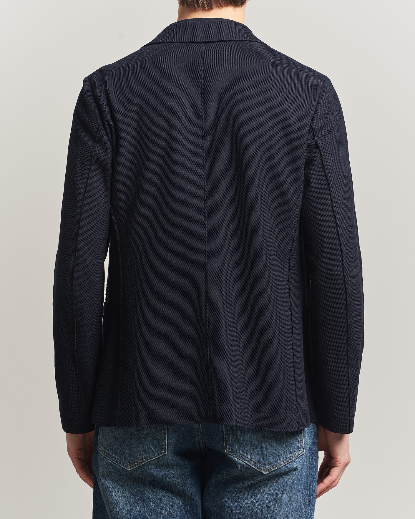 Herren | Sakkos | Harris Wharf London | Loro Piana Honey Comb Blazer Navy Blue