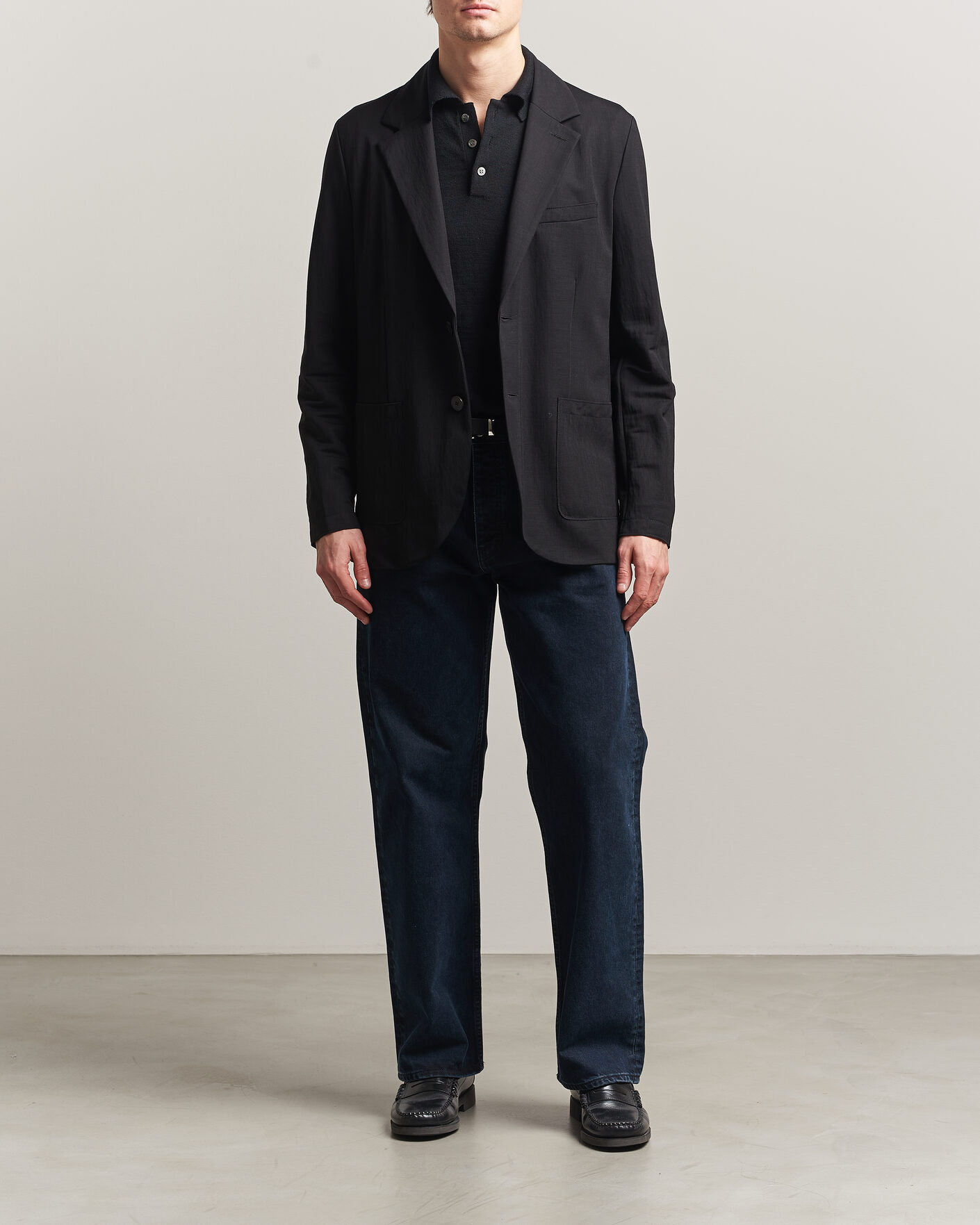 Herren | Sakkos | Harris Wharf London | Rayon Travel Blazer Black