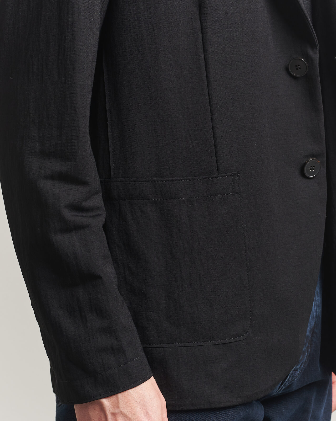 Herren | Sakkos | Harris Wharf London | Rayon Travel Blazer Black