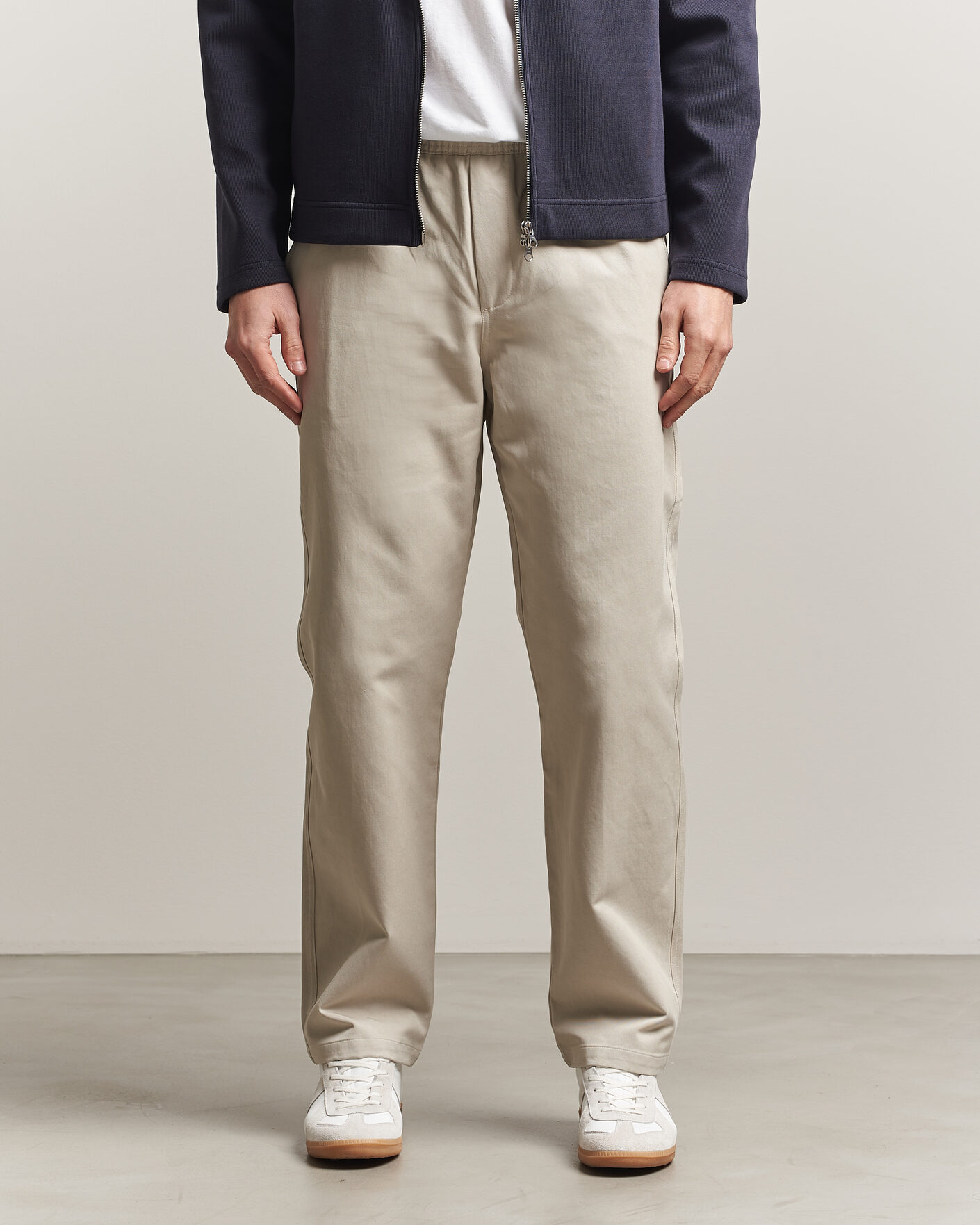 Herren | Hosen | Samsøe Samsøe | Jabari Cotton Drawstring Trousers Moonstruck