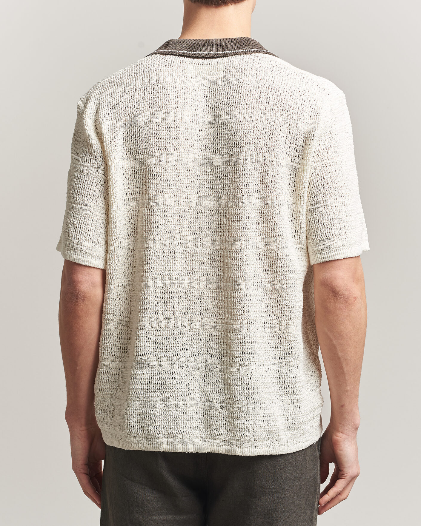 Herren | Hemden | Samsøe Samsøe | Percy Knitted Short Sleeve Shirt Clear Cream