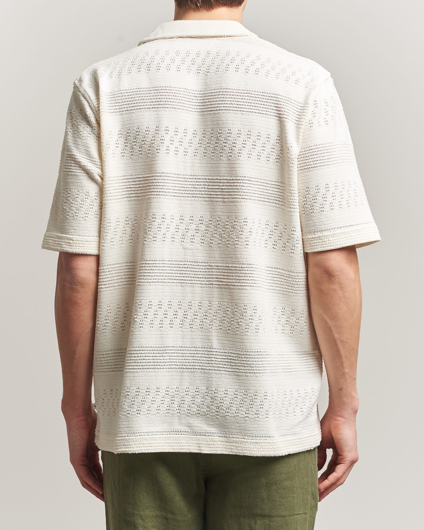 Herren | Hemden | Samsøe Samsøe | Martin Knitted Short Sleeve Shirt Clear Cream