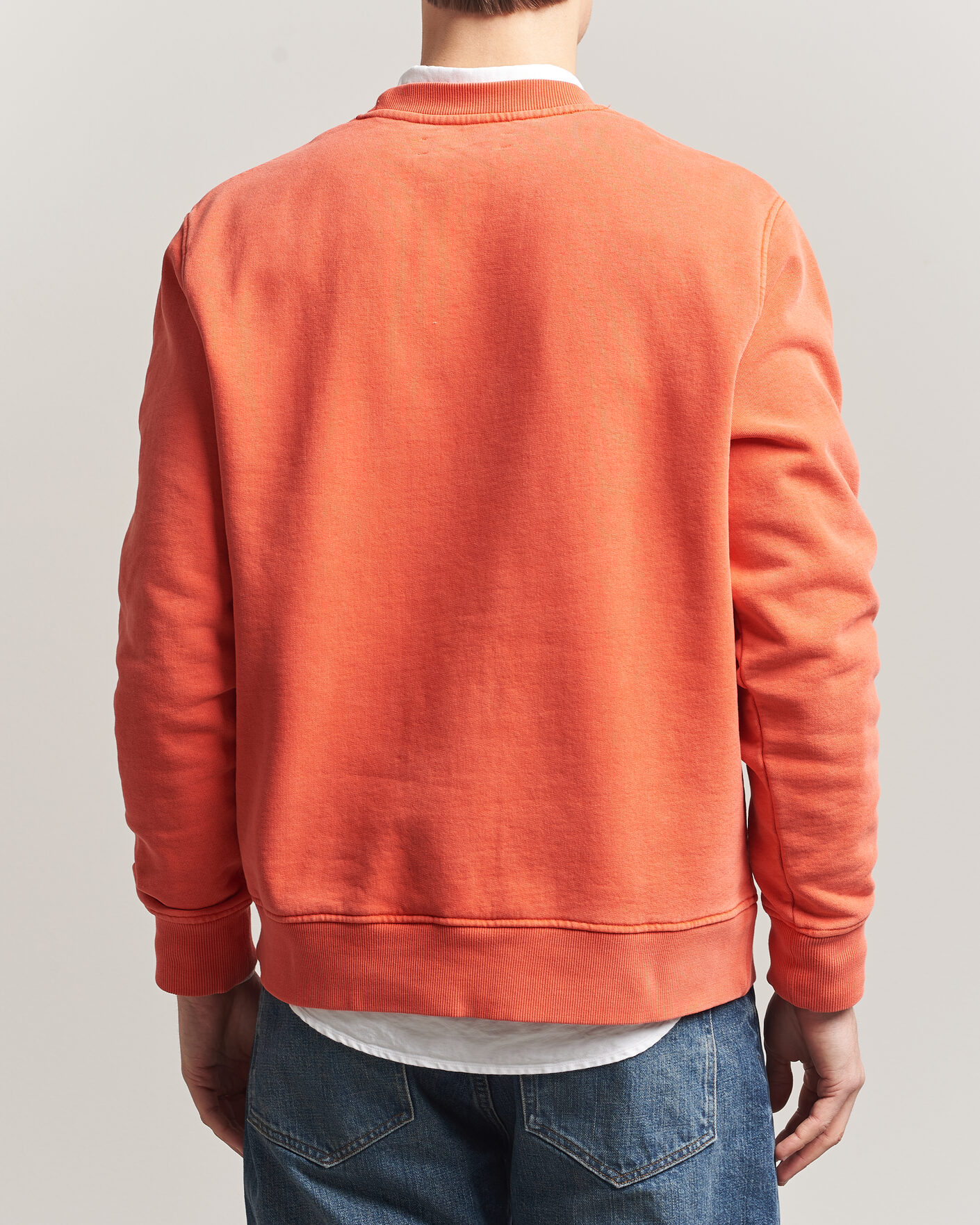 Herren | Pullover | Samsøe Samsøe | Joel Washed Organic Cotton Sweatshirt Aurora Red