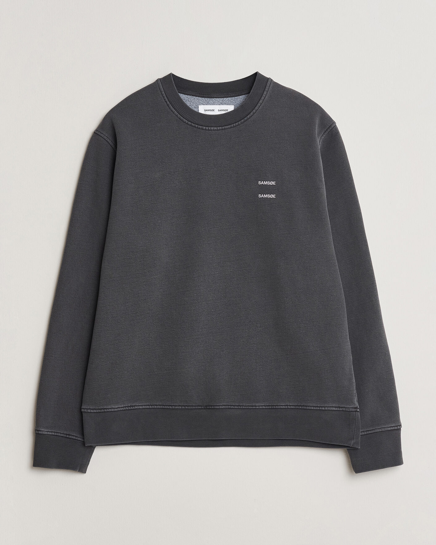 Herren | Pullover | Samsøe Samsøe | Joel Washed Organic Cotton Sweatshirt Black