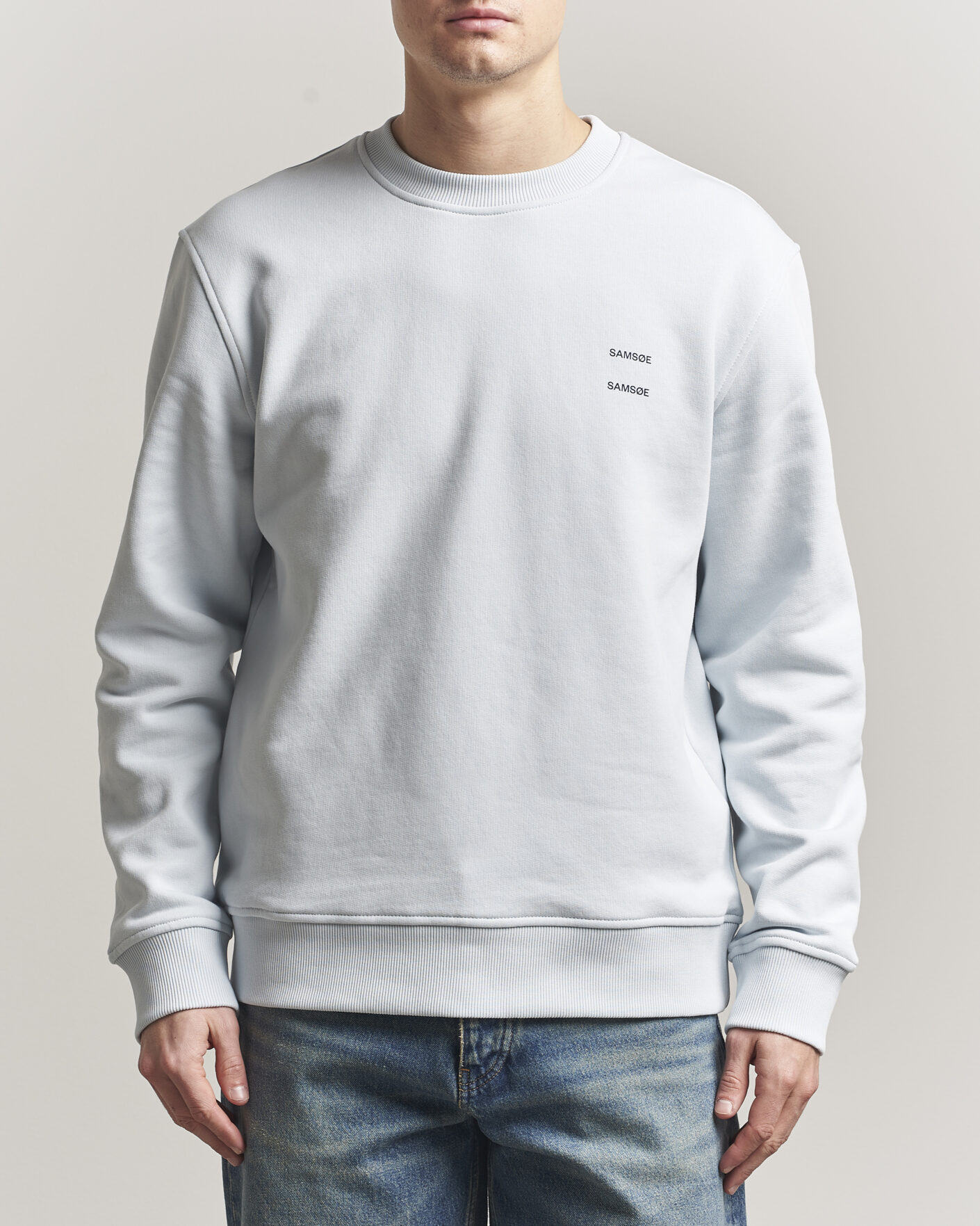 Herren | Pullover | Samsøe Samsøe | Joel Organic Cotton Sweatshirt Skywriting