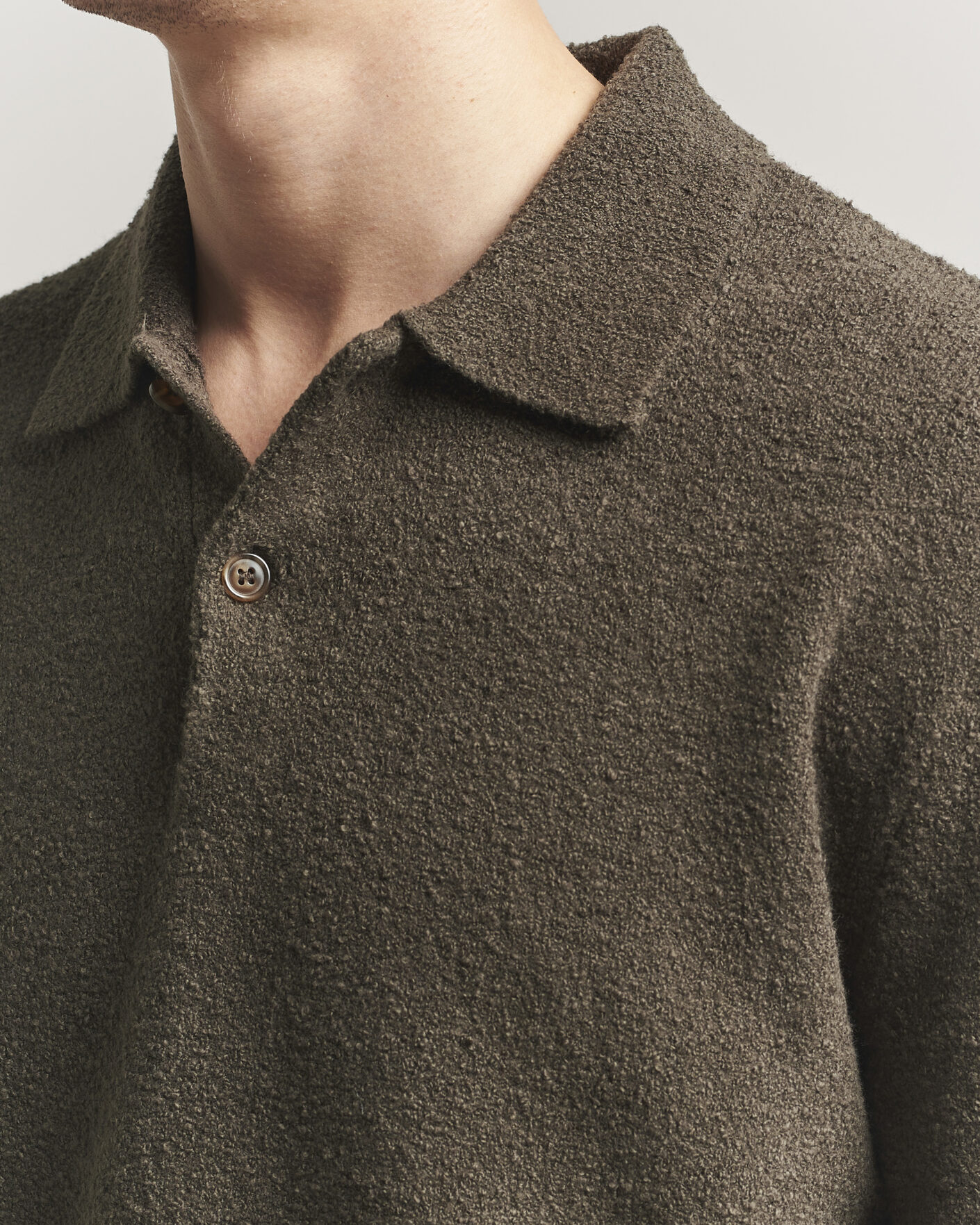 Herren | Pullover | Samsøe Samsøe | Nino Knitted Polo Black Olive