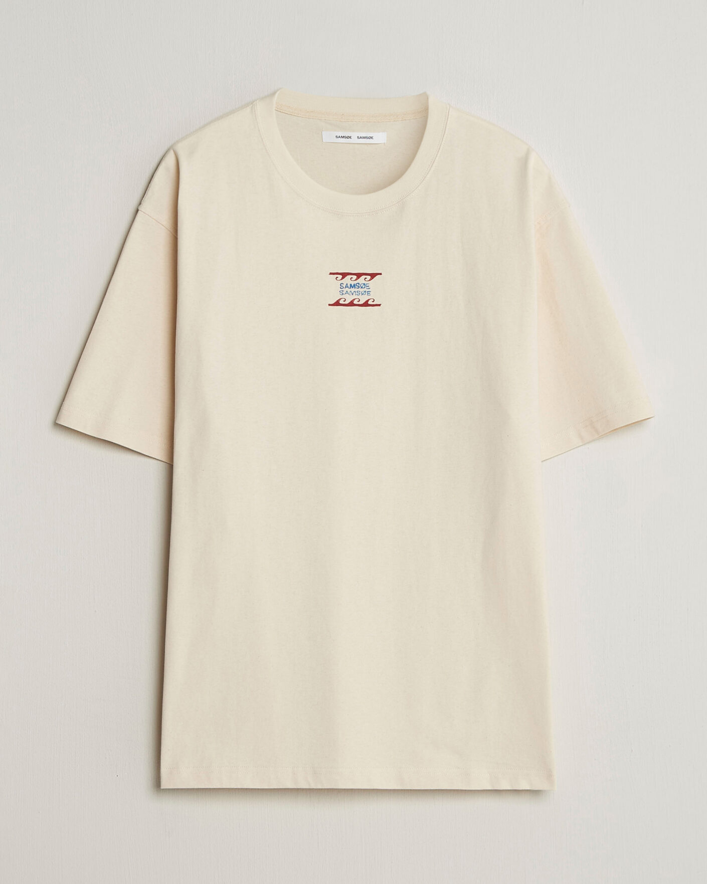 Herren | T-Shirts | Samsøe Samsøe | Gergei Printed Crew Neck T-Shirt Neutral