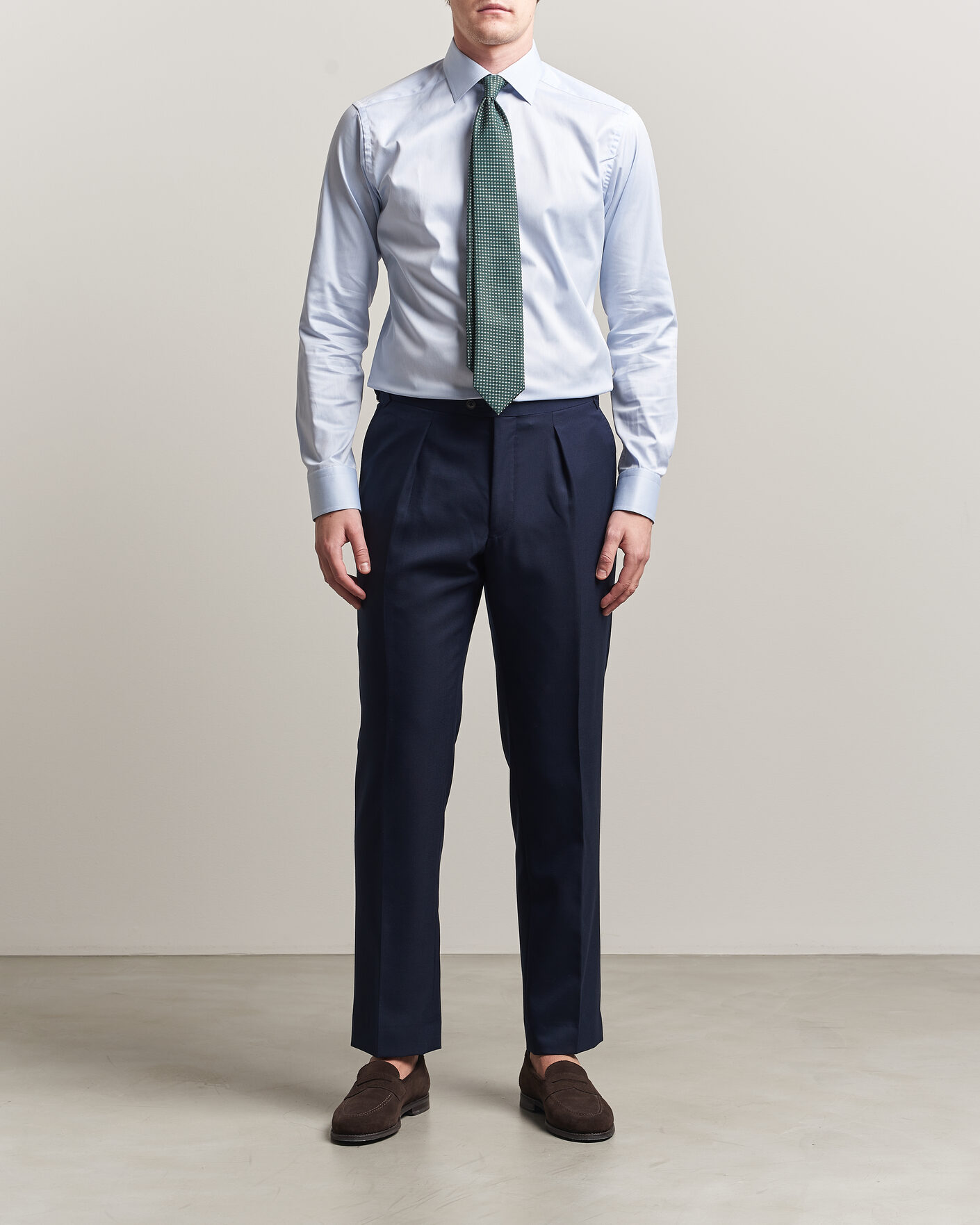 Herren | Hemden | Eton | Slim Fit Signature Twill Contrast Shirt Light Blue