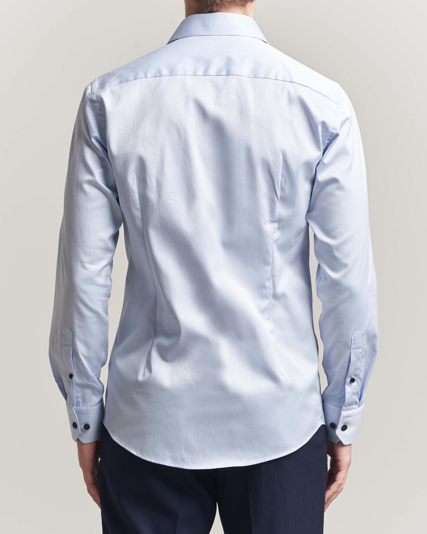 Herren | Hemden | Eton | Slim Fit Signature Twill Contrast Shirt Light Blue