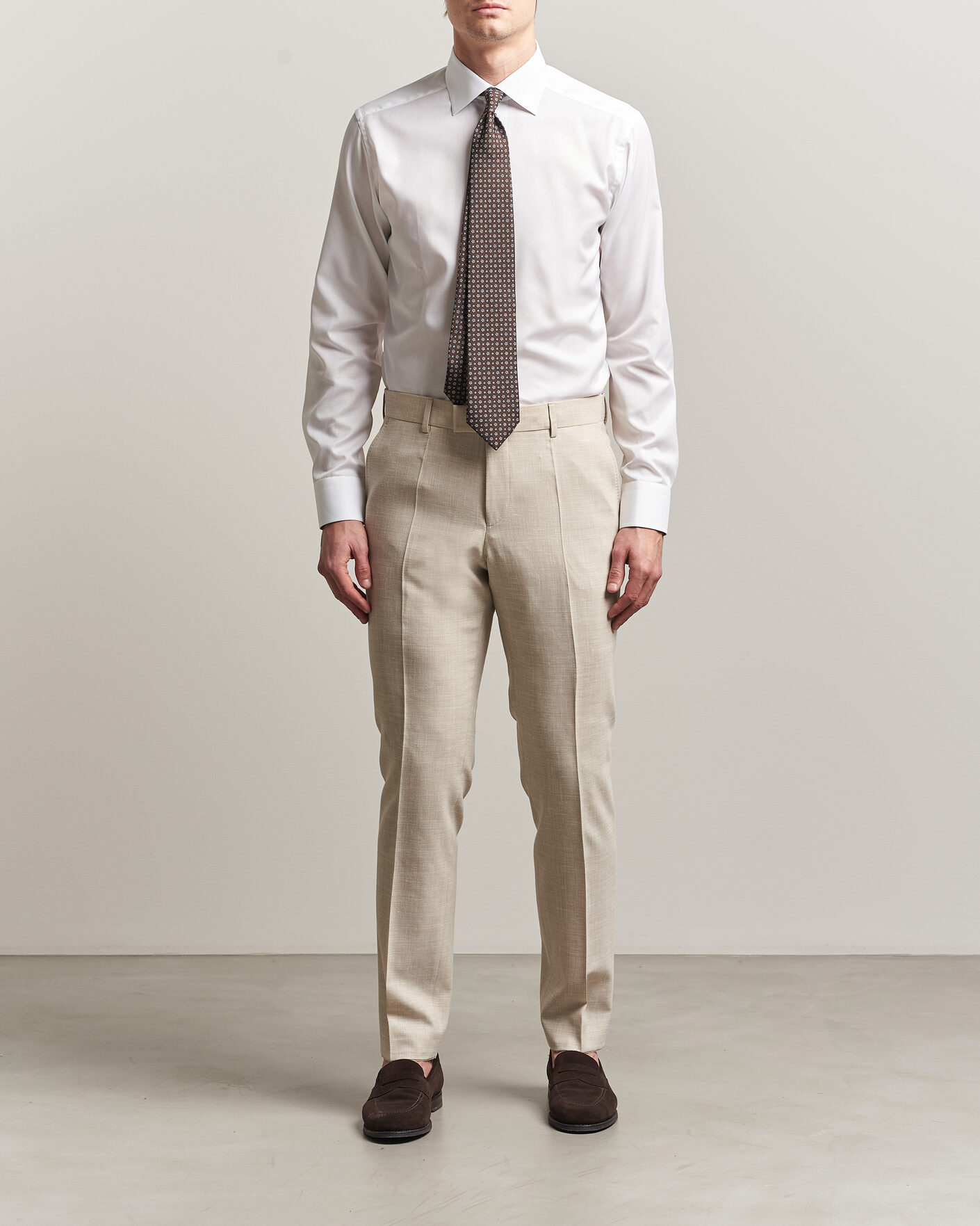 Herren | Hemden | Eton | Slim Fit Signature Twill Contrast Shirt White