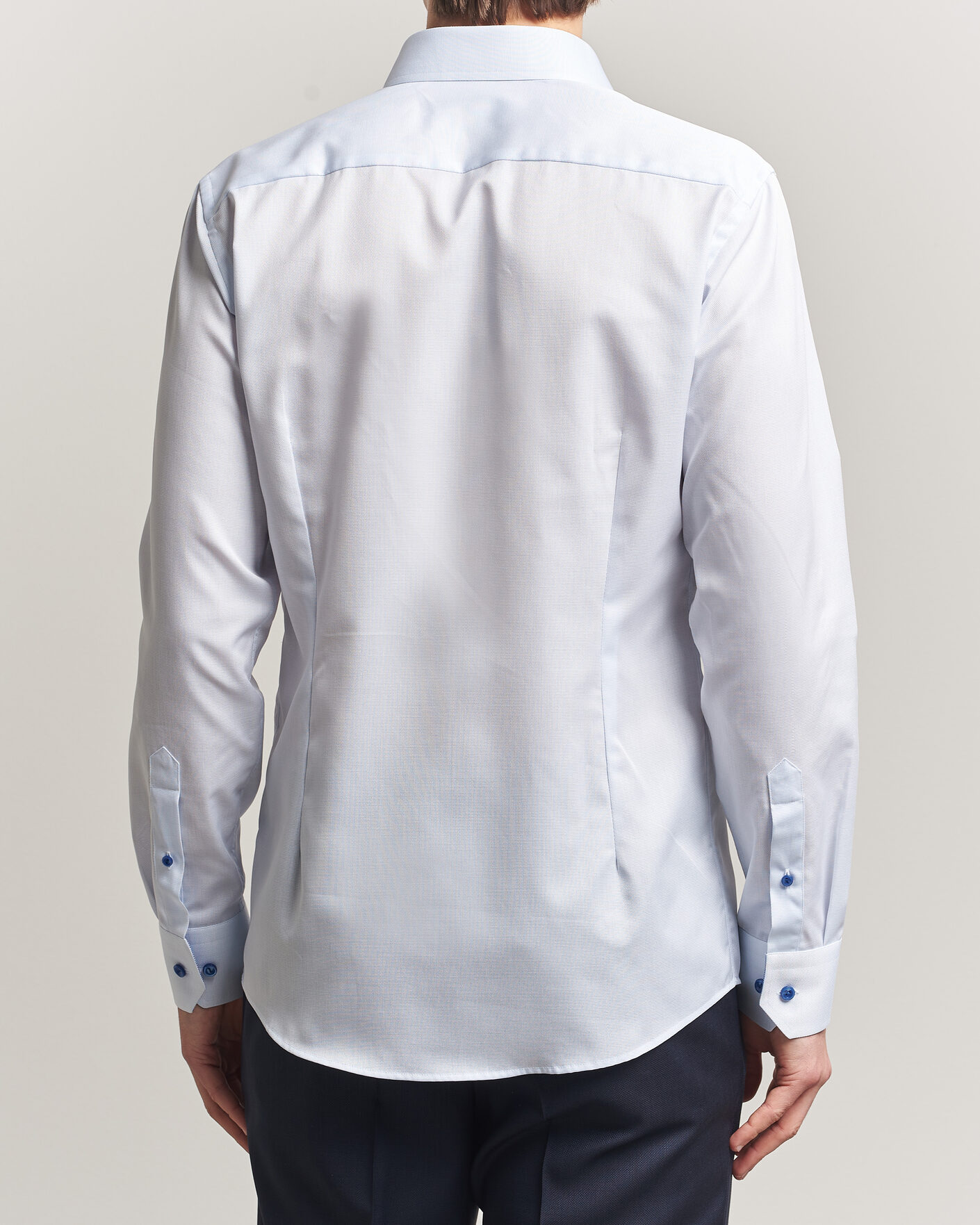 Herren | Hemden | Eton | Slim Fit Signature Twill Contrast Shirt Light Blue