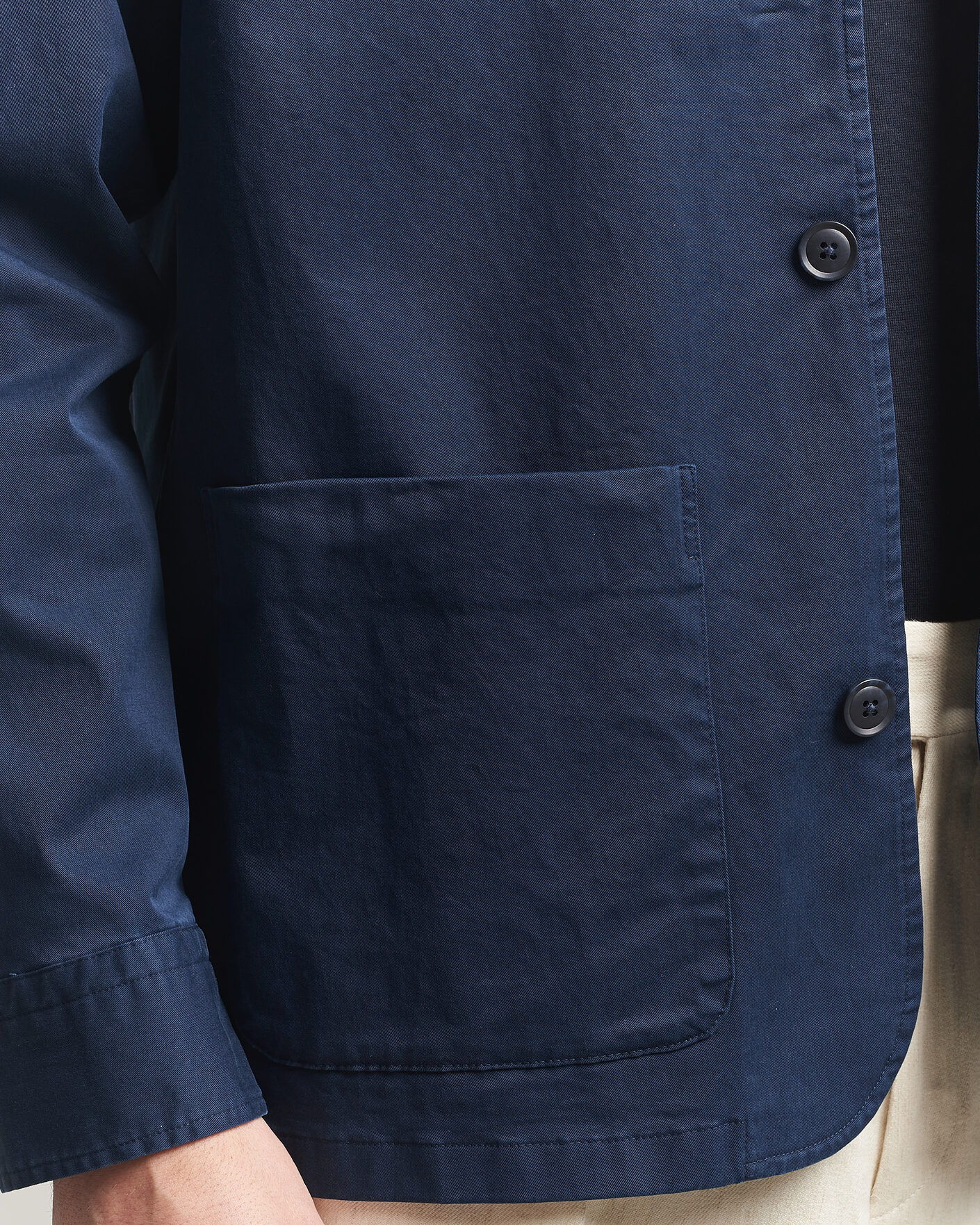Herren | Jacken | Eton | Cotton Chore Jacket Navy Blue