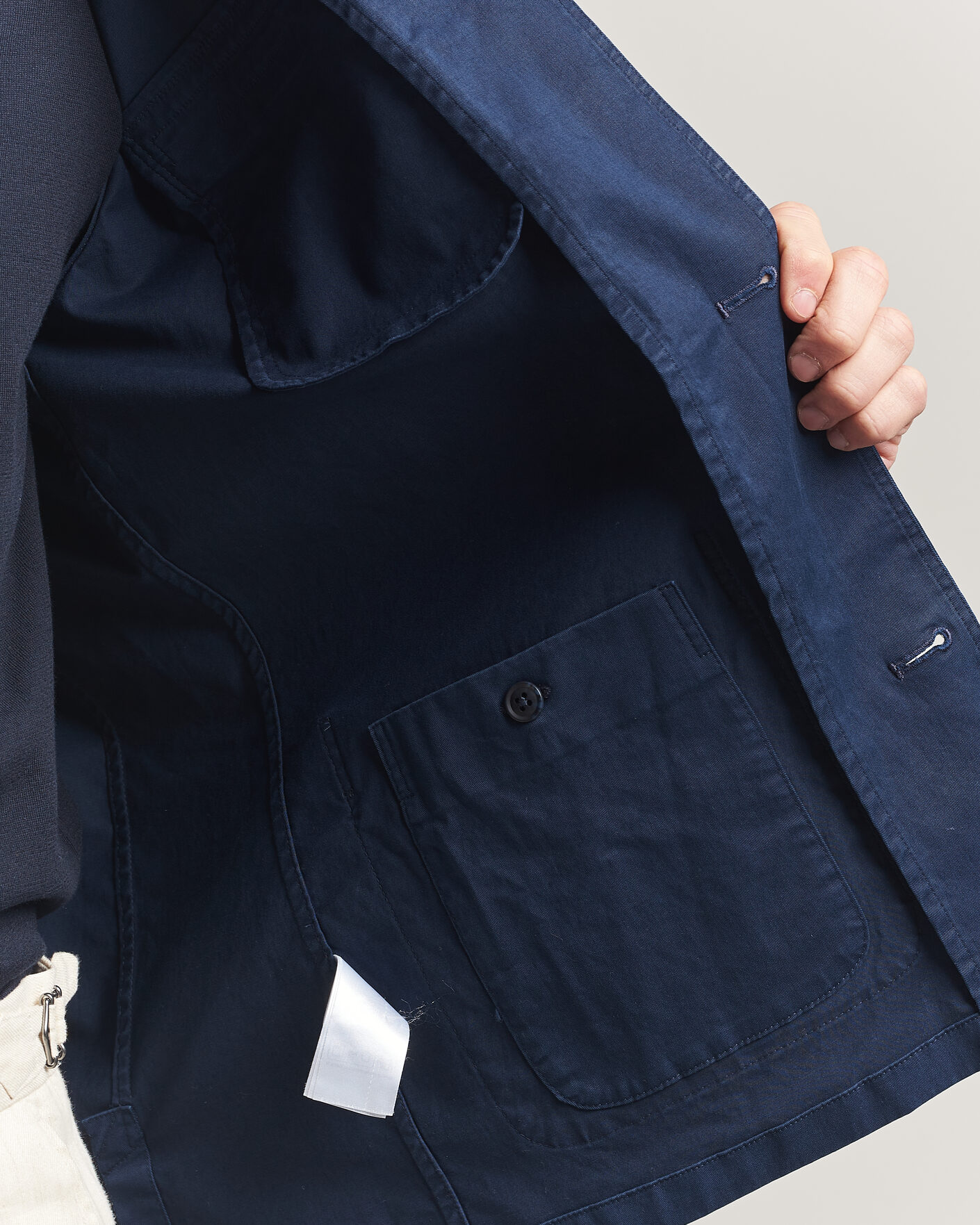 Herren | Jacken | Eton | Cotton Chore Jacket Navy Blue