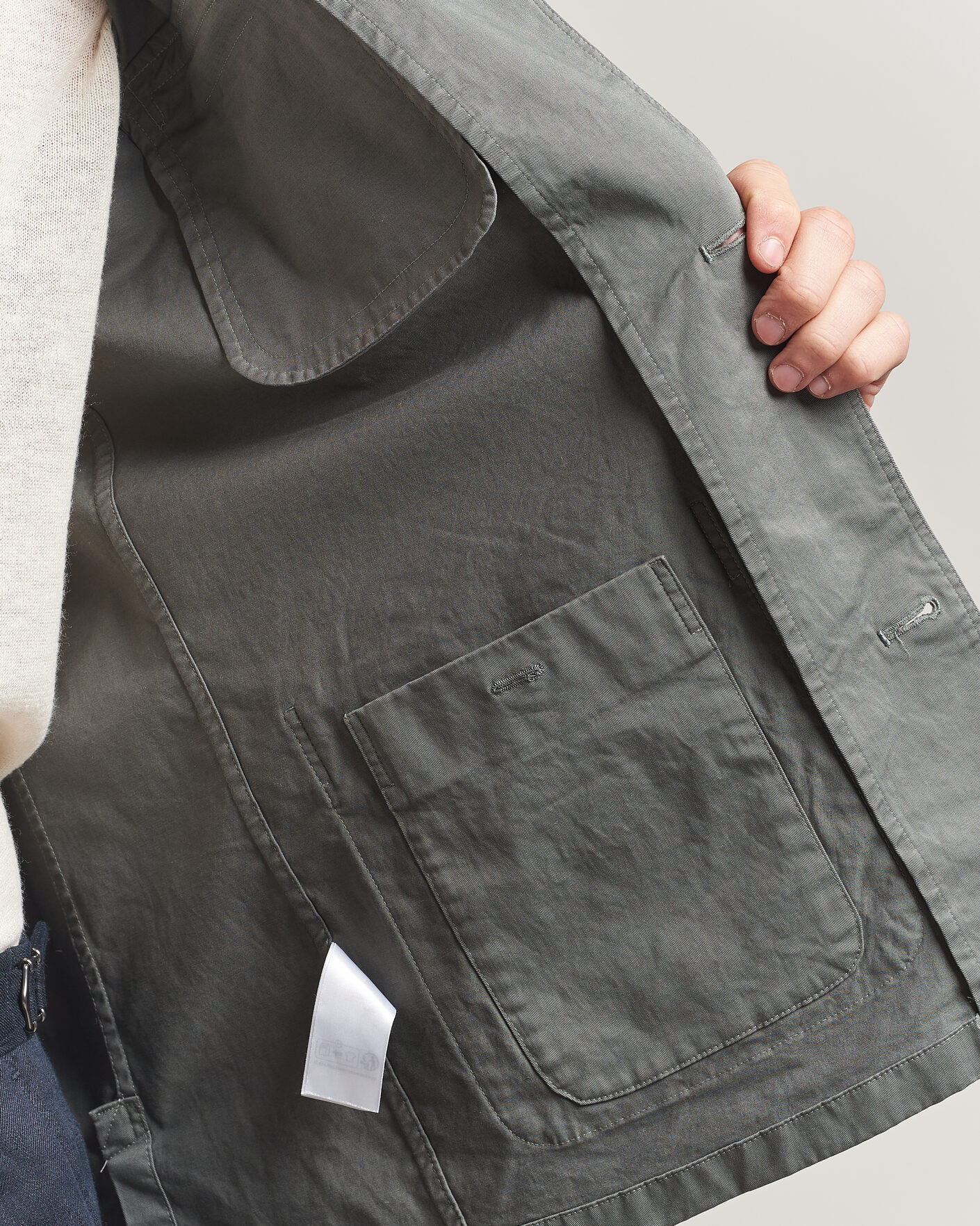 Herren | Jacken | Eton | Cotton Chore Jacket Mid Green