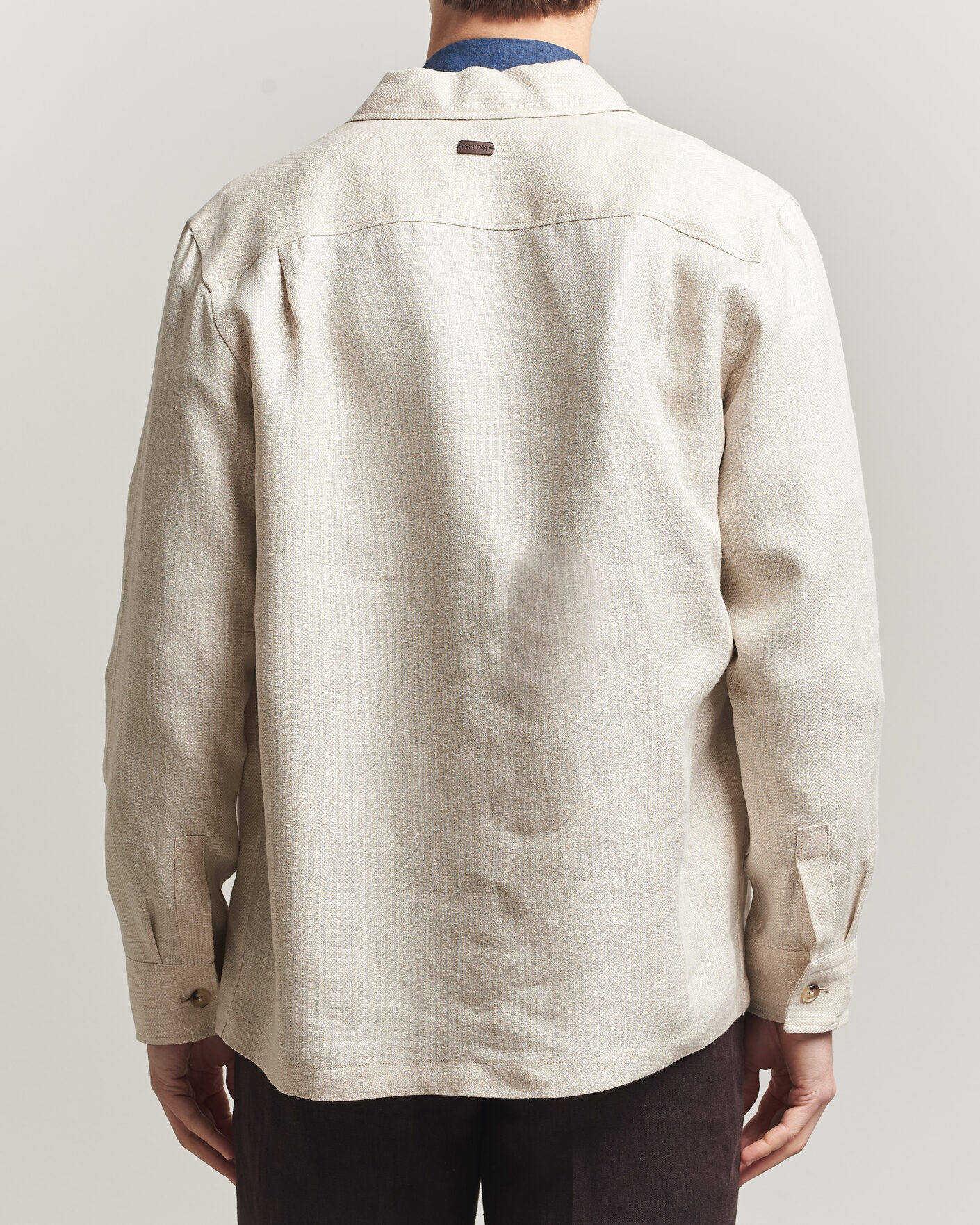 Herren | Jacken | Eton | Four Pocket Linen Lyocell Shirt Jacket Off White