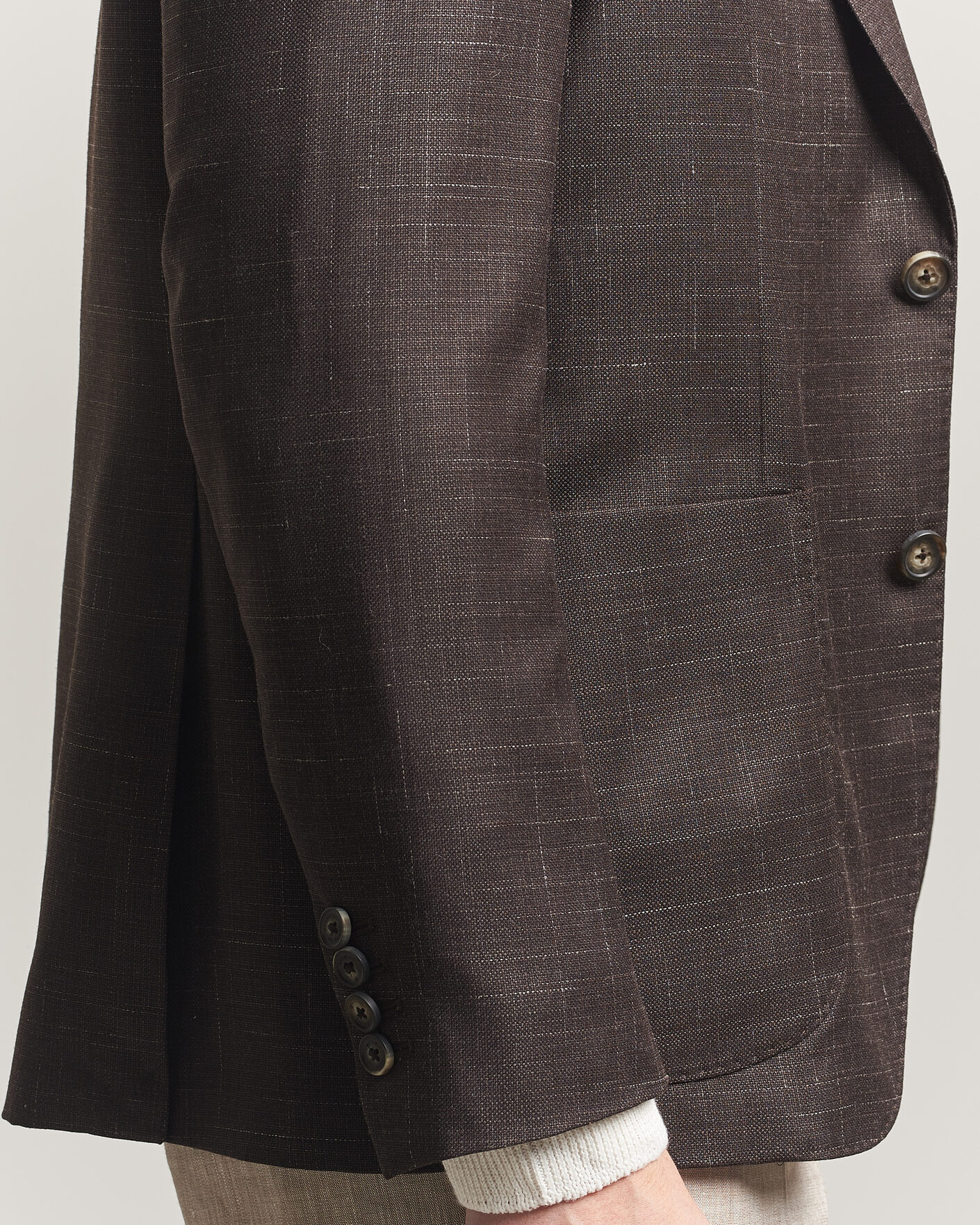 Herren | Sakkos | Eton | Wool Silk Soft Blazer Dark Brown