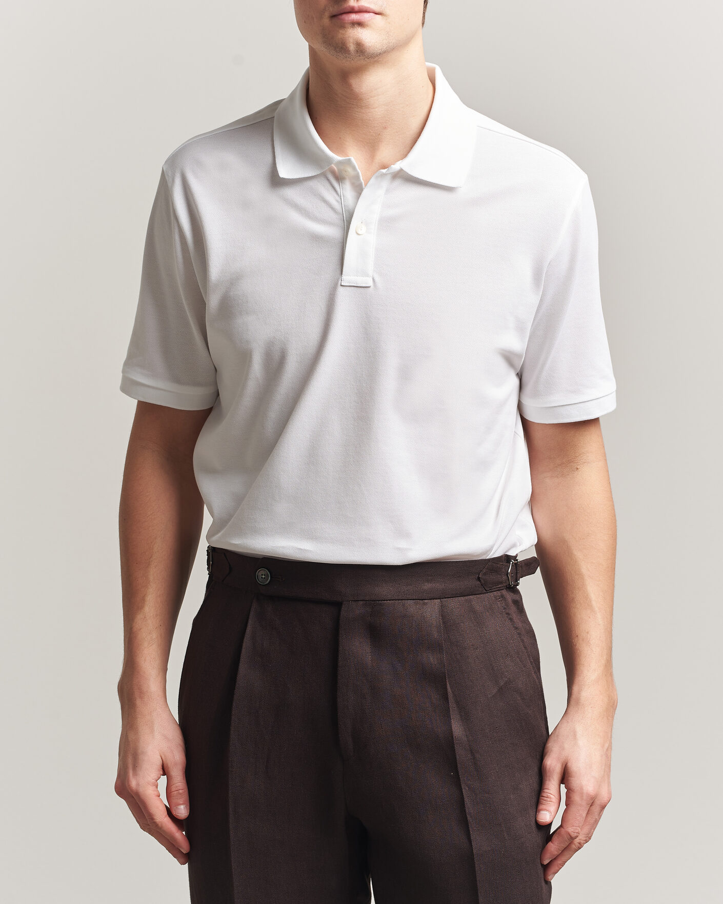 Herren | Poloshirts | Eton | Pima Pique Polo White