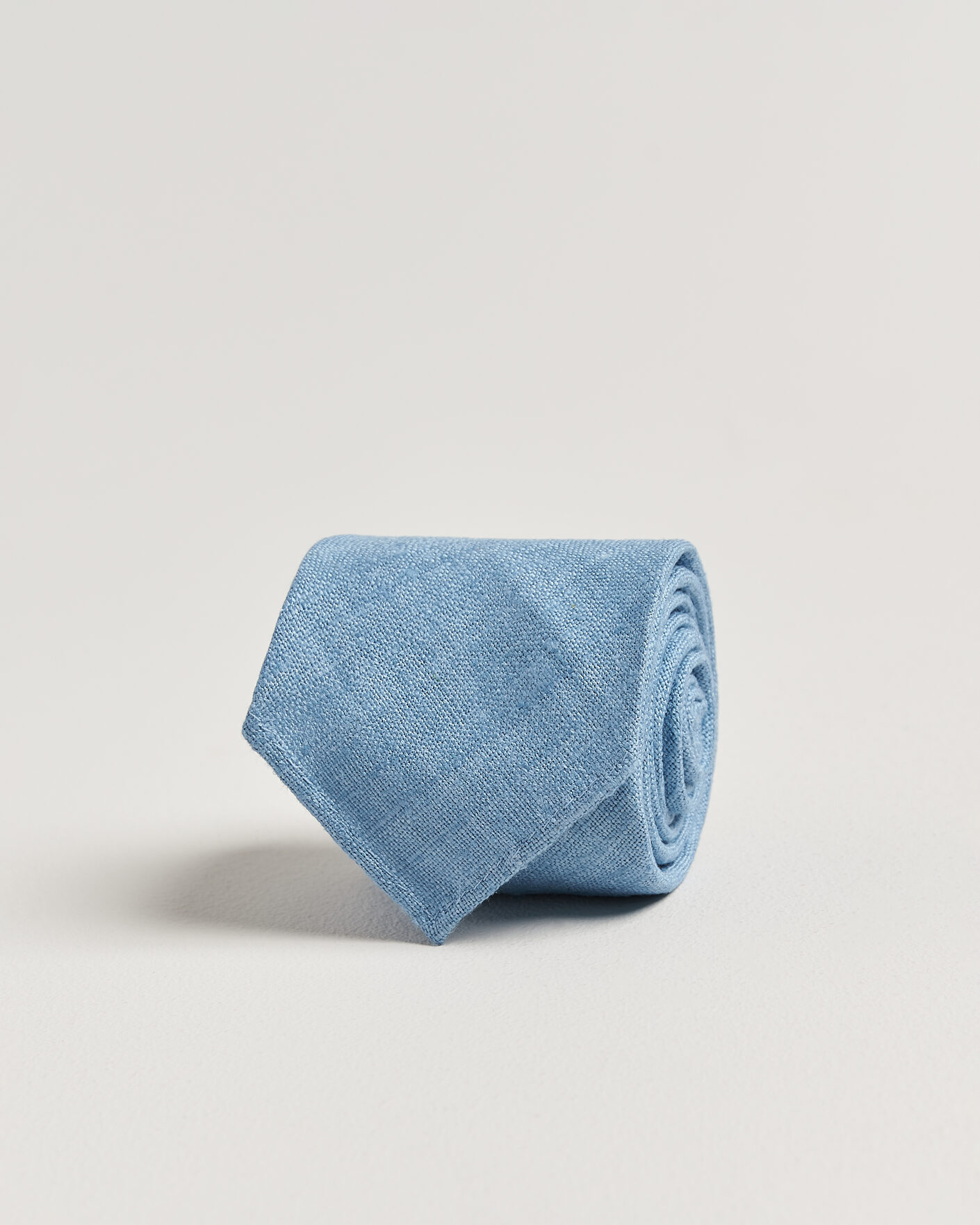 Herren | Krawatten | Drake's | Drake'sSilk Tussah Handrolled TieSky Blue