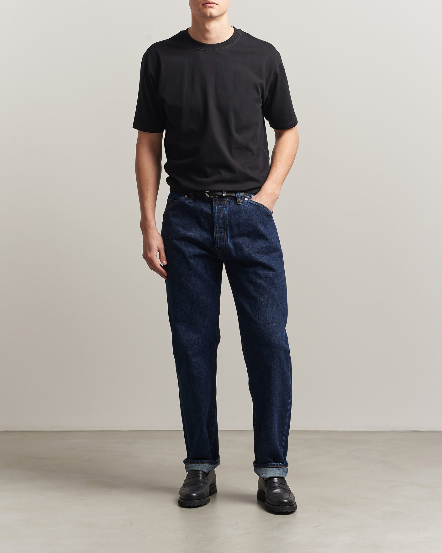 Herren | T-Shirts | Drake's | Short Sleeve Hiking T-Shirt Black