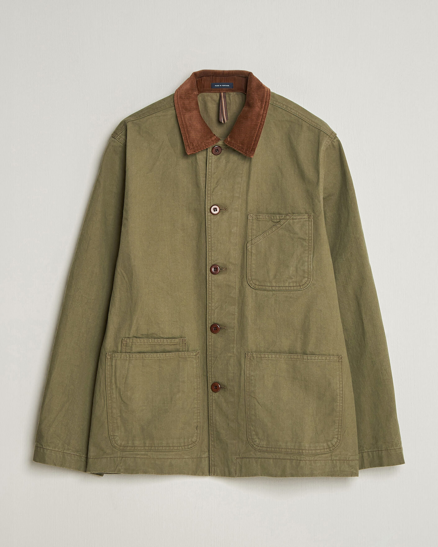 Herren | Jacken | Drake's | Twill Fatigue Jacket Khaki