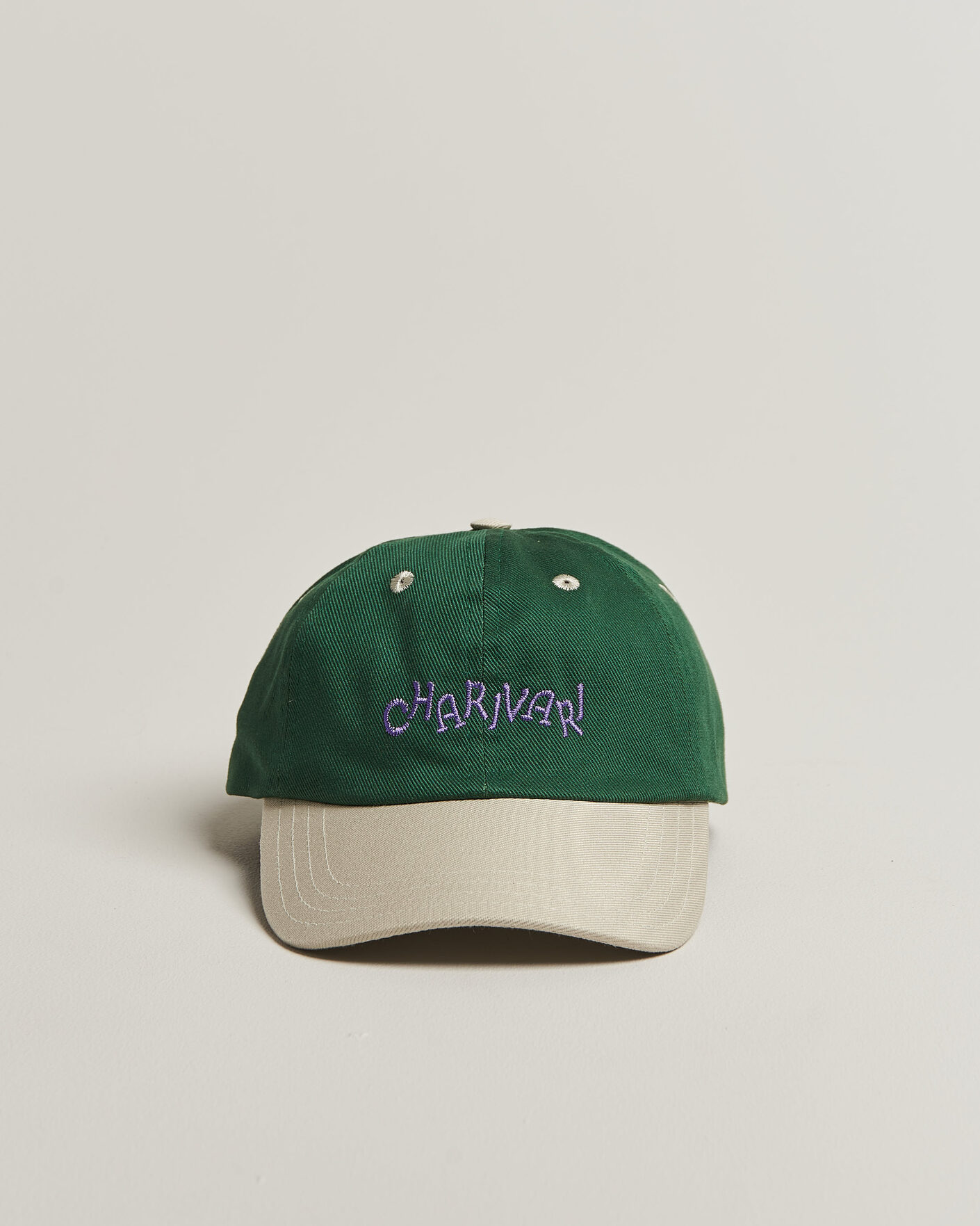 Herren | Hüte & Mützen | Drake's | Charivari Twill Baseball Cap Green/Ecru