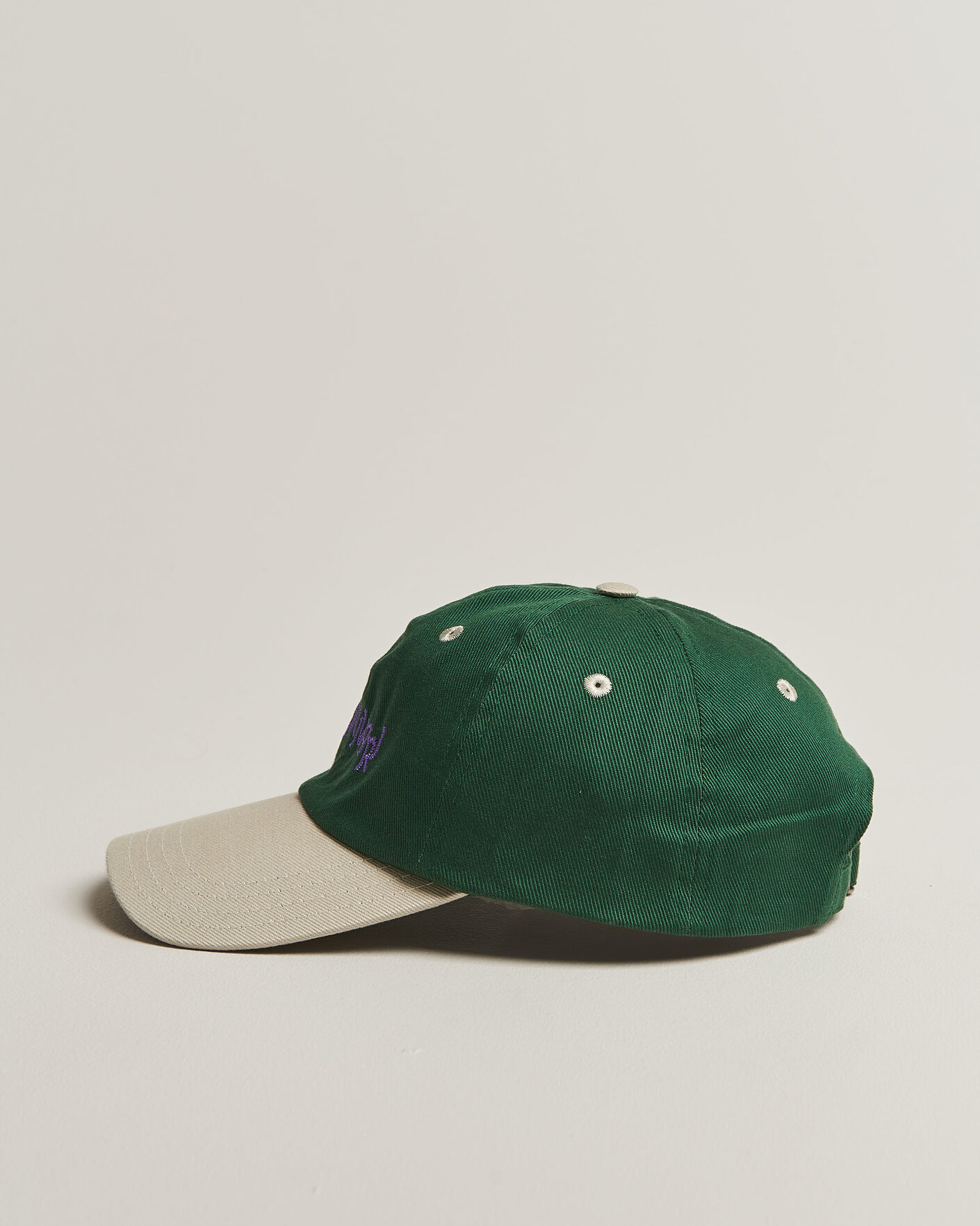 Herren | Hüte & Mützen | Drake's | Charivari Twill Baseball Cap Green/Ecru