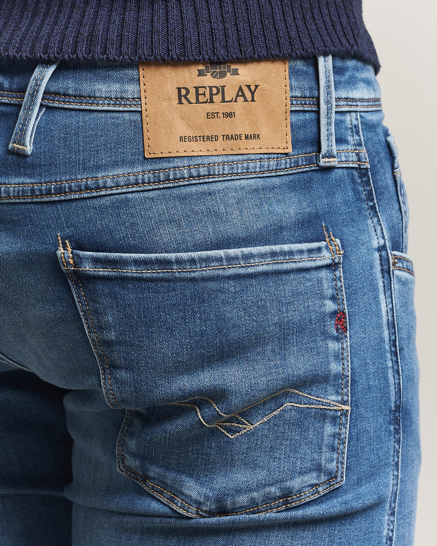 Herren | Jeans | Replay | Anbass Powerstretch Jeans Medium Blue