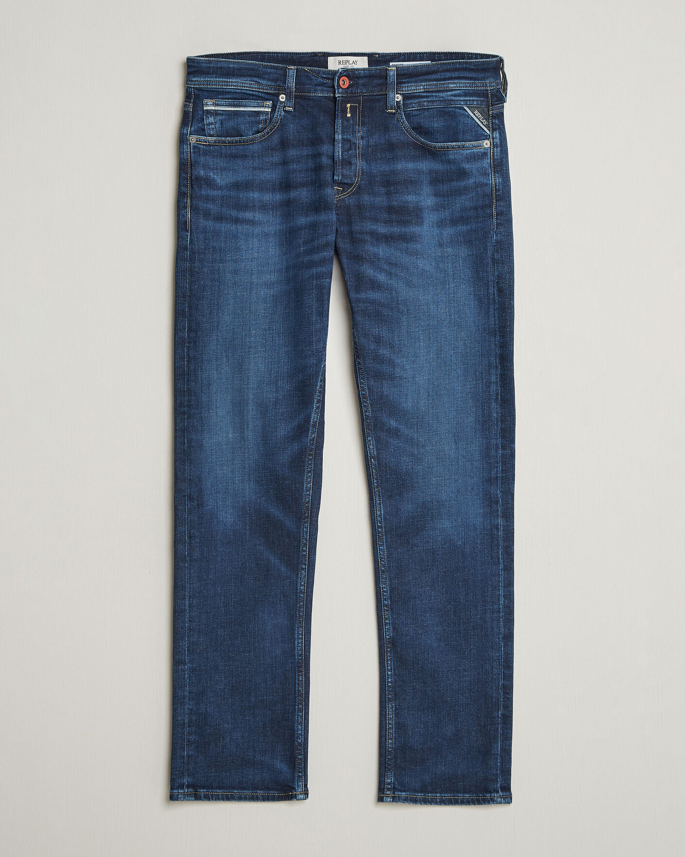 Herren | Hosen | Replay | Grover Straight Fit Stretch Heritage Jeans Dark Blue