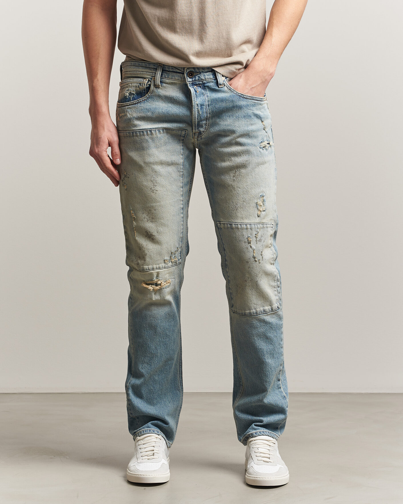 Herren | Hosen | Replay | Grover Sraight Fit 20 Years Wash Jeans Light Blue
