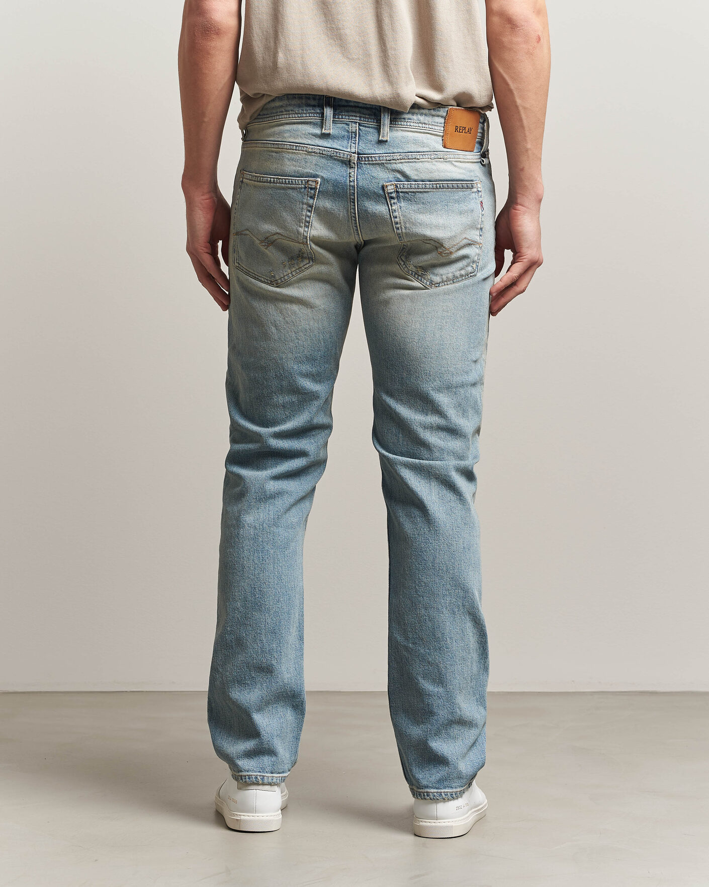 Herren | Hosen | Replay | Grover Sraight Fit 20 Years Wash Jeans Light Blue
