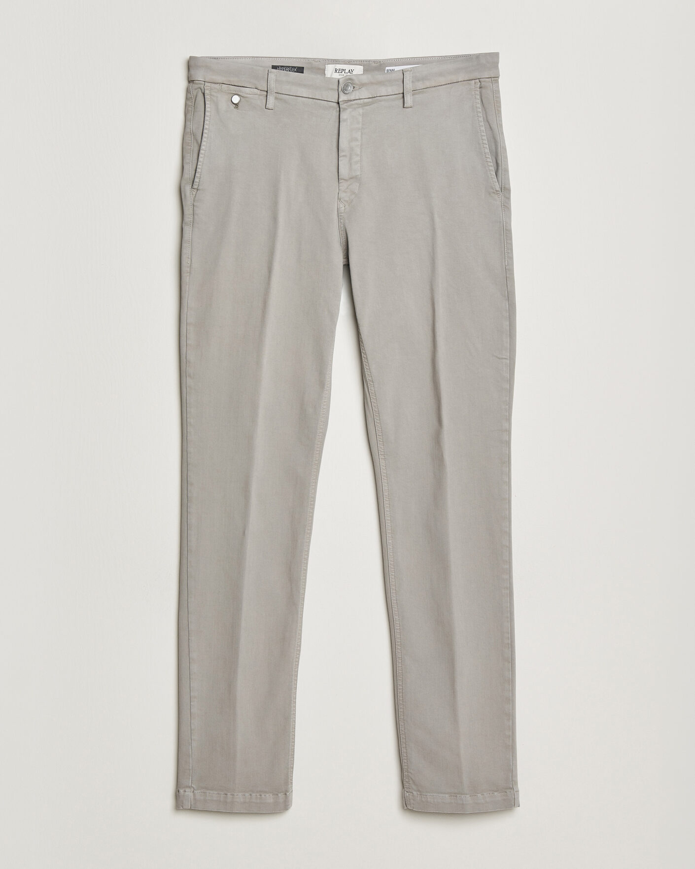 Herren | Hosen | Replay | Benni Hyperflex X-Lite Chinos Light Grey