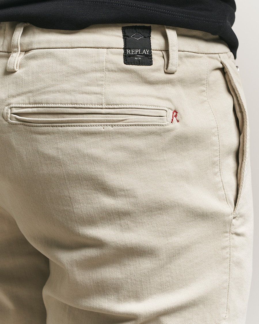 Herren | Hosen | Replay | Benni Hyperflex X-Lite Chinos Ivory