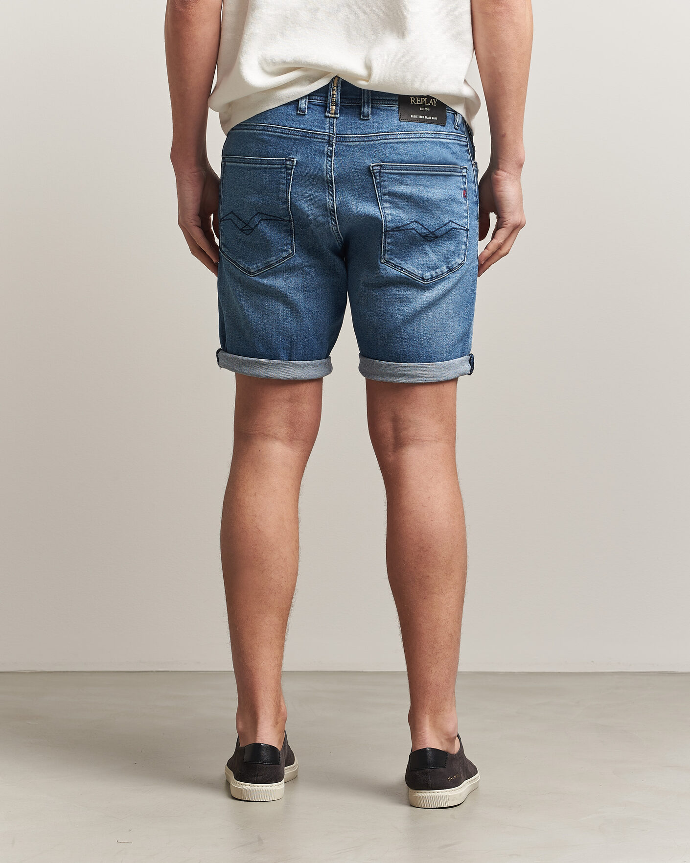 Herren | Shorts | Replay | RBJ981 Stretch Denim Shorts Light Blue