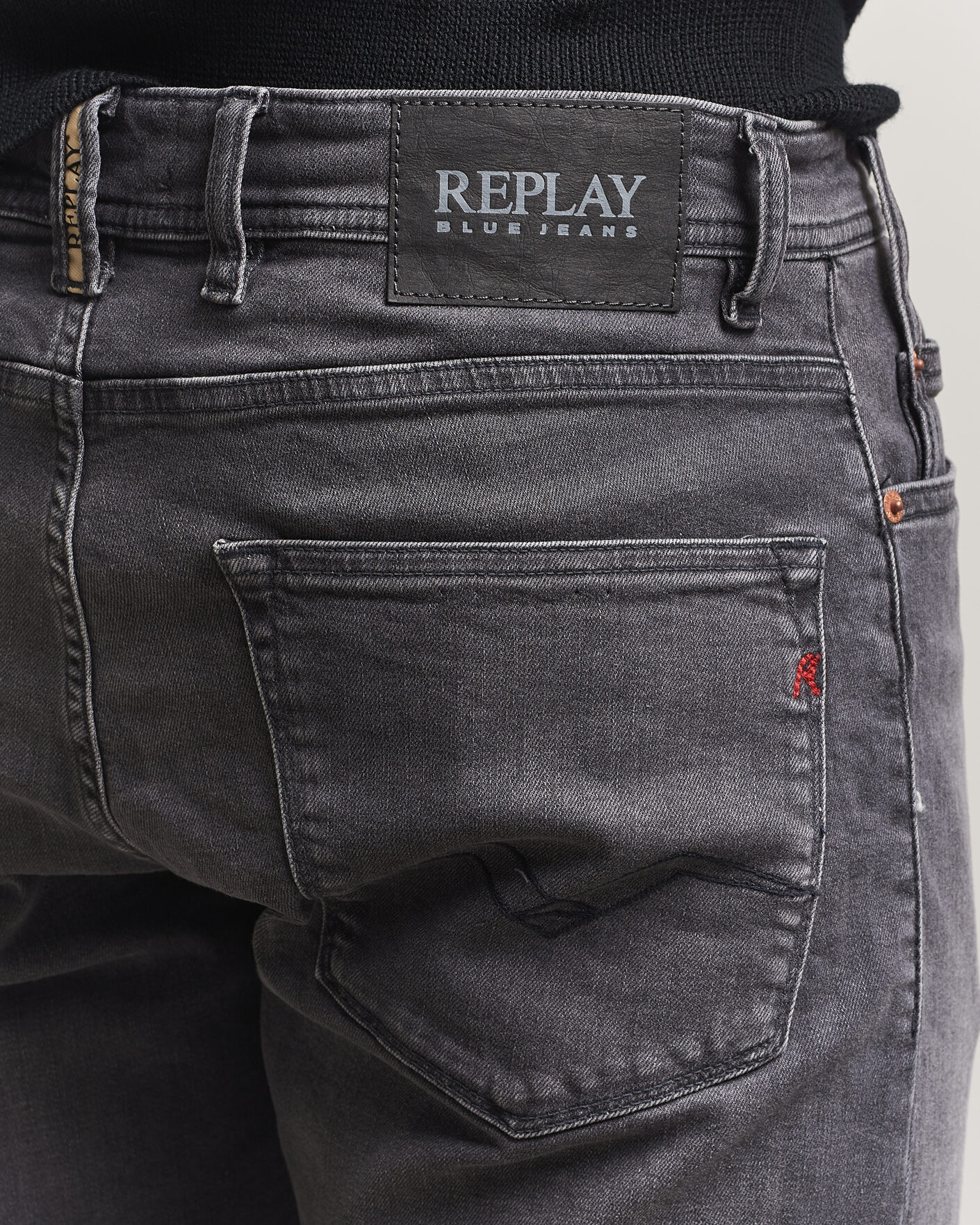 Herren | Shorts | Replay | RBJ981 Stretch Denim Shorts Washed Black