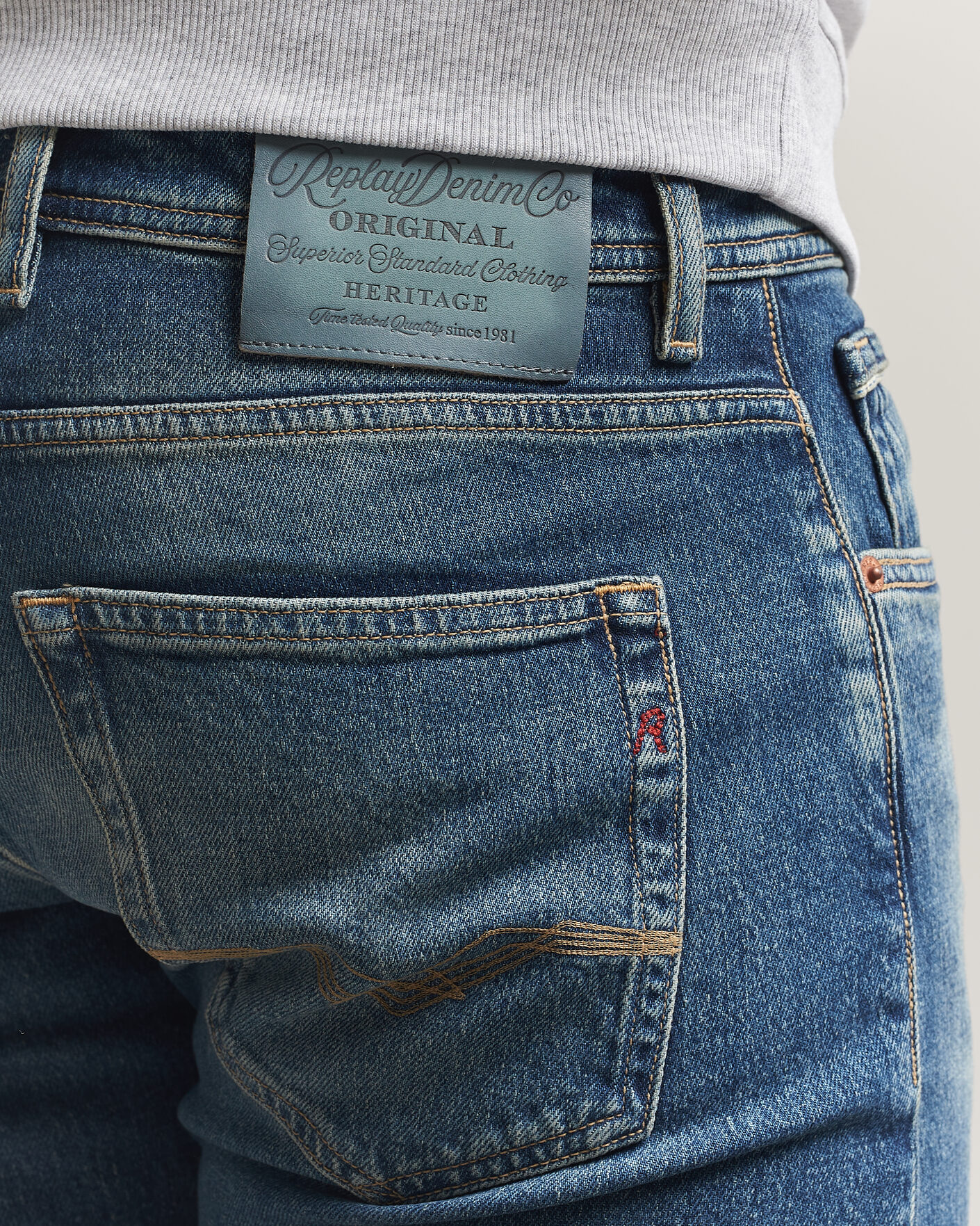 Herren | Hosen | Replay | Grover Heritage Original Stretch Jeans Medium Blue