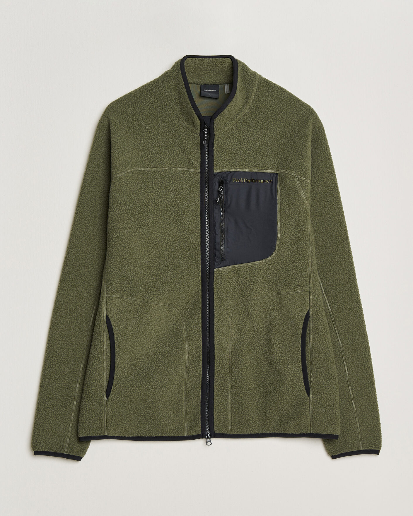 Herren | Pullover | Peak Performance | Nature Rush Pile Full Zip Pine Needle