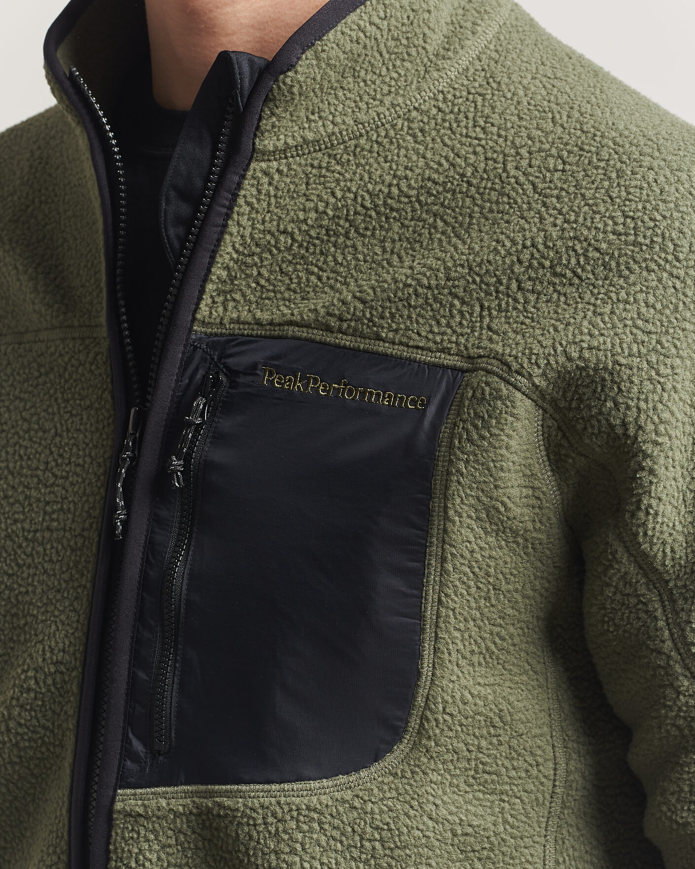 Herren | Pullover | Peak Performance | Nature Rush Pile Full Zip Pine Needle
