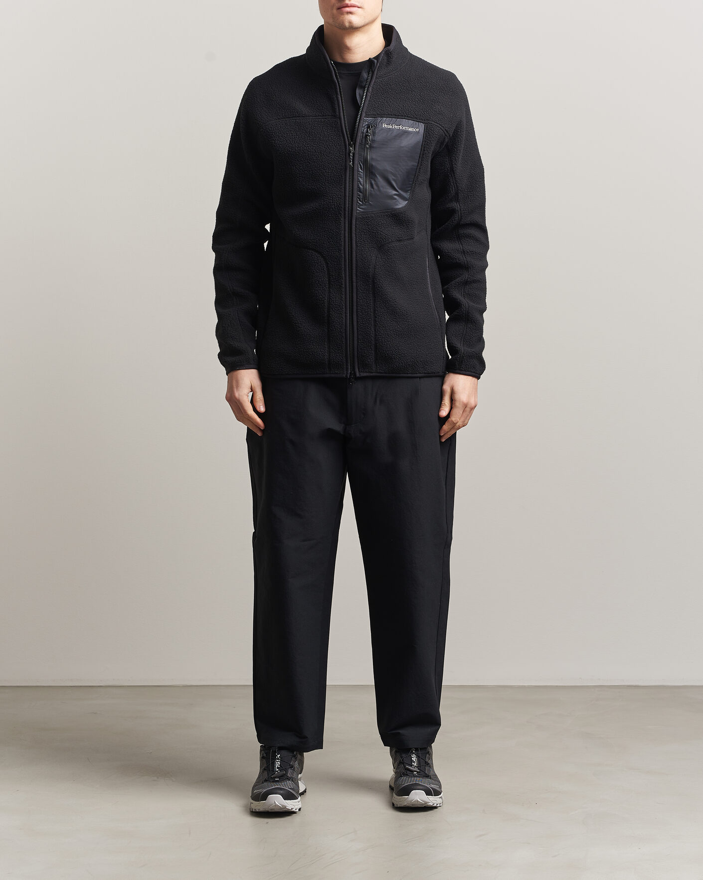 Herren | Pullover | Peak Performance | Nature Rush Pile Full Zip Black