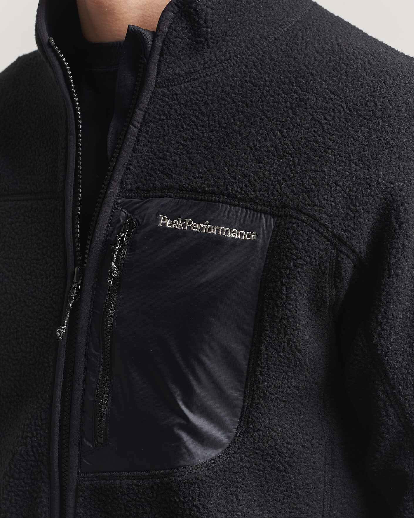 Herren | Pullover | Peak Performance | Nature Rush Pile Full Zip Black