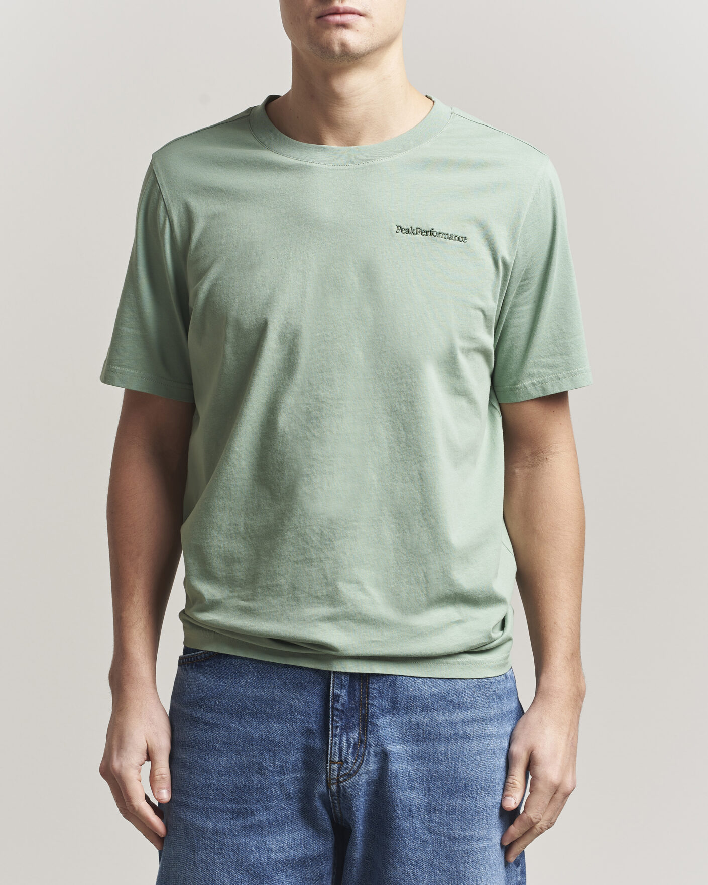 Herren | T-Shirts | Peak Performance | Original Crew Neck T-Shirt Green Valley
