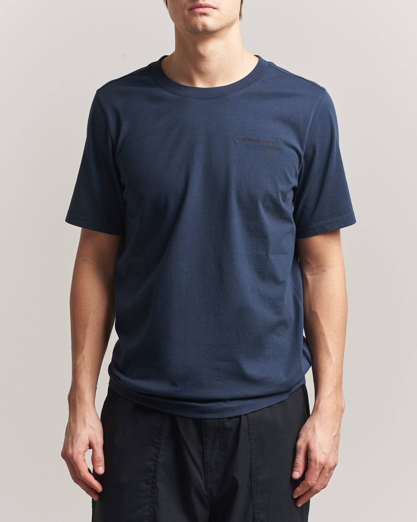 Herren | T-Shirts | Peak Performance | Original Crew Neck T-Shirt Blue Shadow