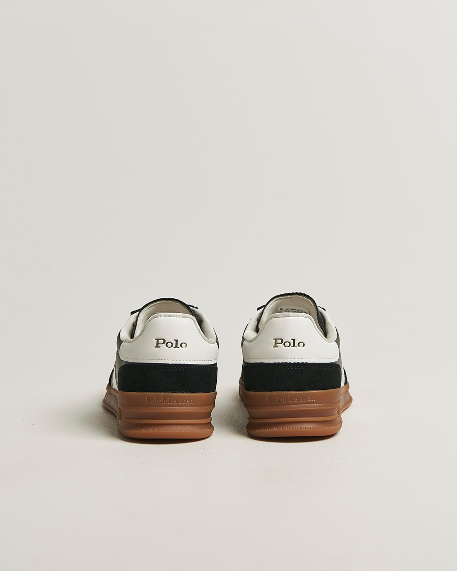 Herren | Sneaker | Polo Ralph Lauren | Aera Leather/Suede Sneakers Black/White