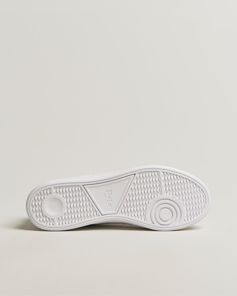 Herren | Sneaker | Polo Ralph Lauren | Aera Grained Leather Sneakers White/Navy