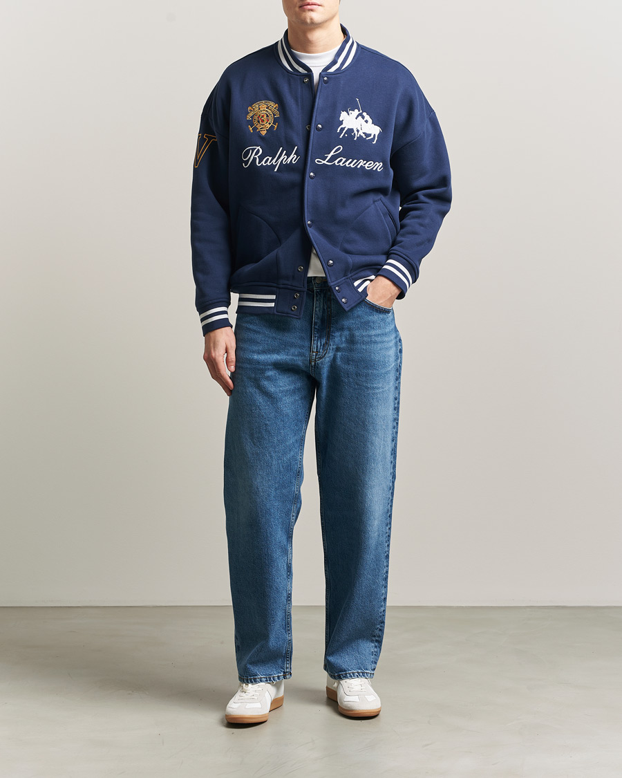 Herren | Pullover | Polo Ralph Lauren | Magic Fleece Bomber Jacket Newport Navy