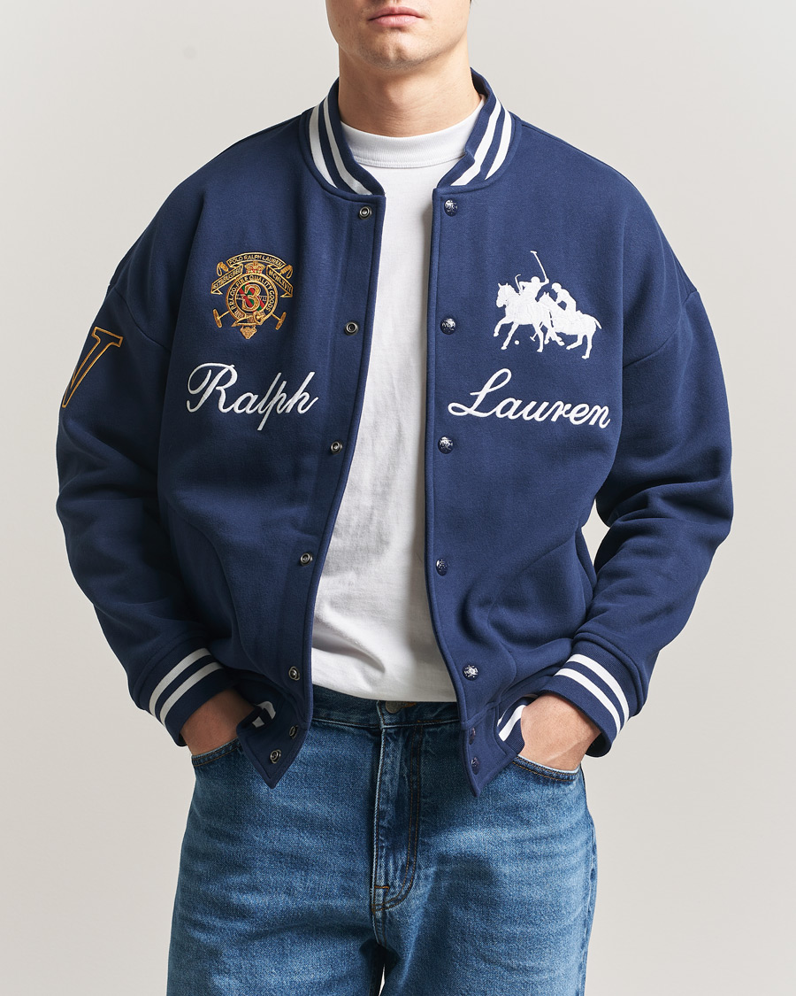 Herren | Pullover | Polo Ralph Lauren | Magic Fleece Bomber Jacket Newport Navy